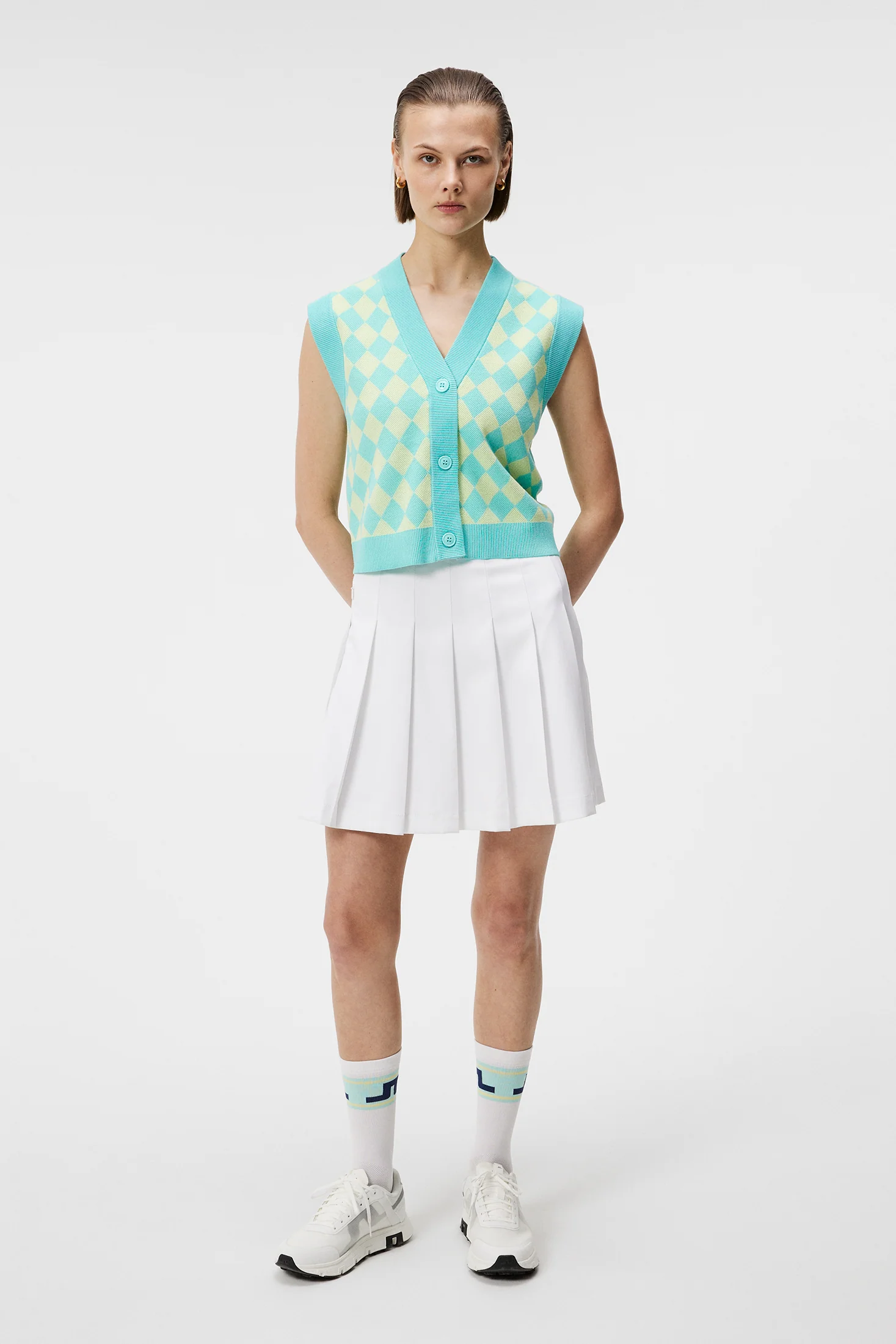 Petra Knitted Vest / Aruba Blue - Image 4