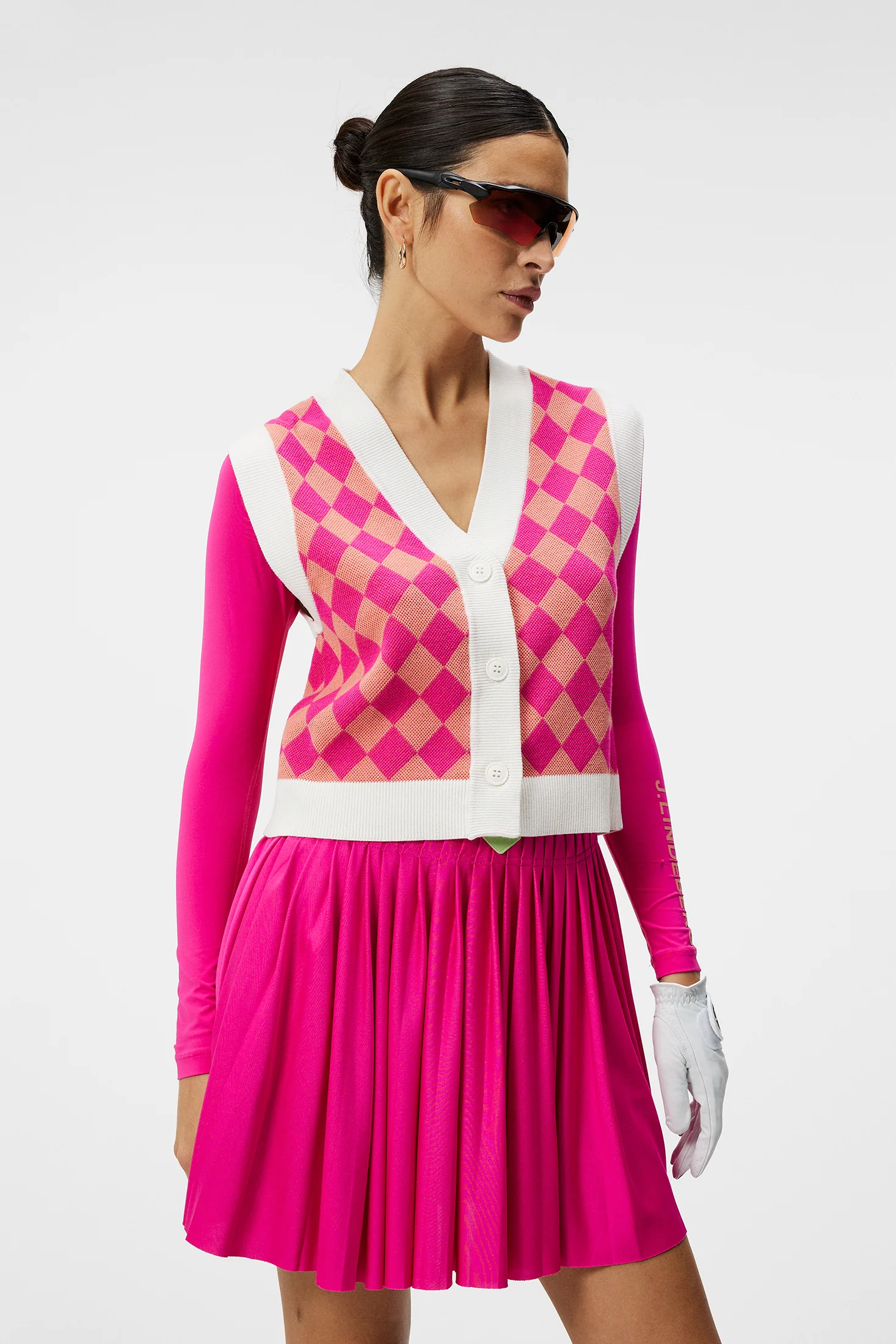 Petra Knitted Vest / Fuchsia Purple - Image 2