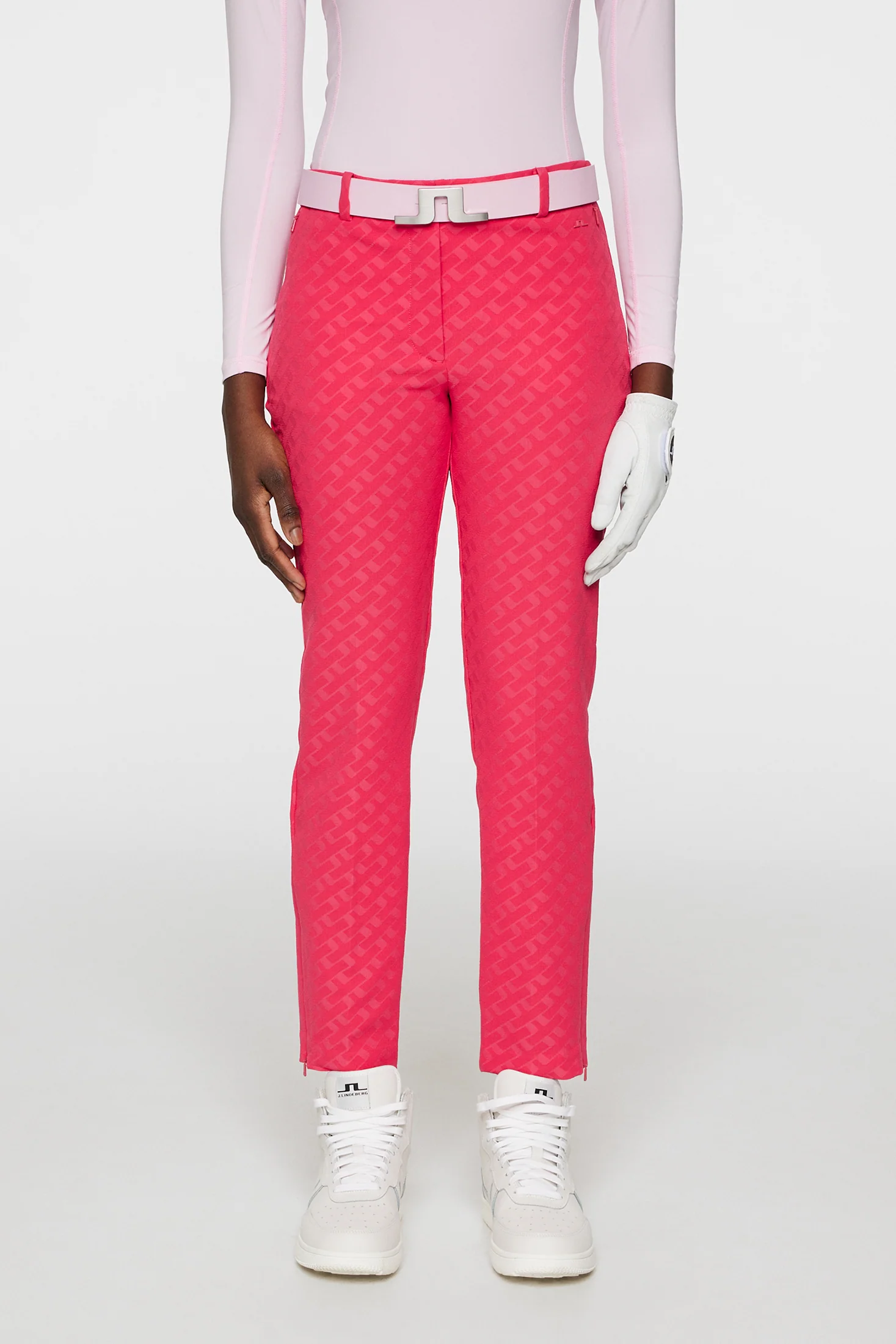 Pia Bridge Pant / Tour Geo Jacquard Pink M - Image 2