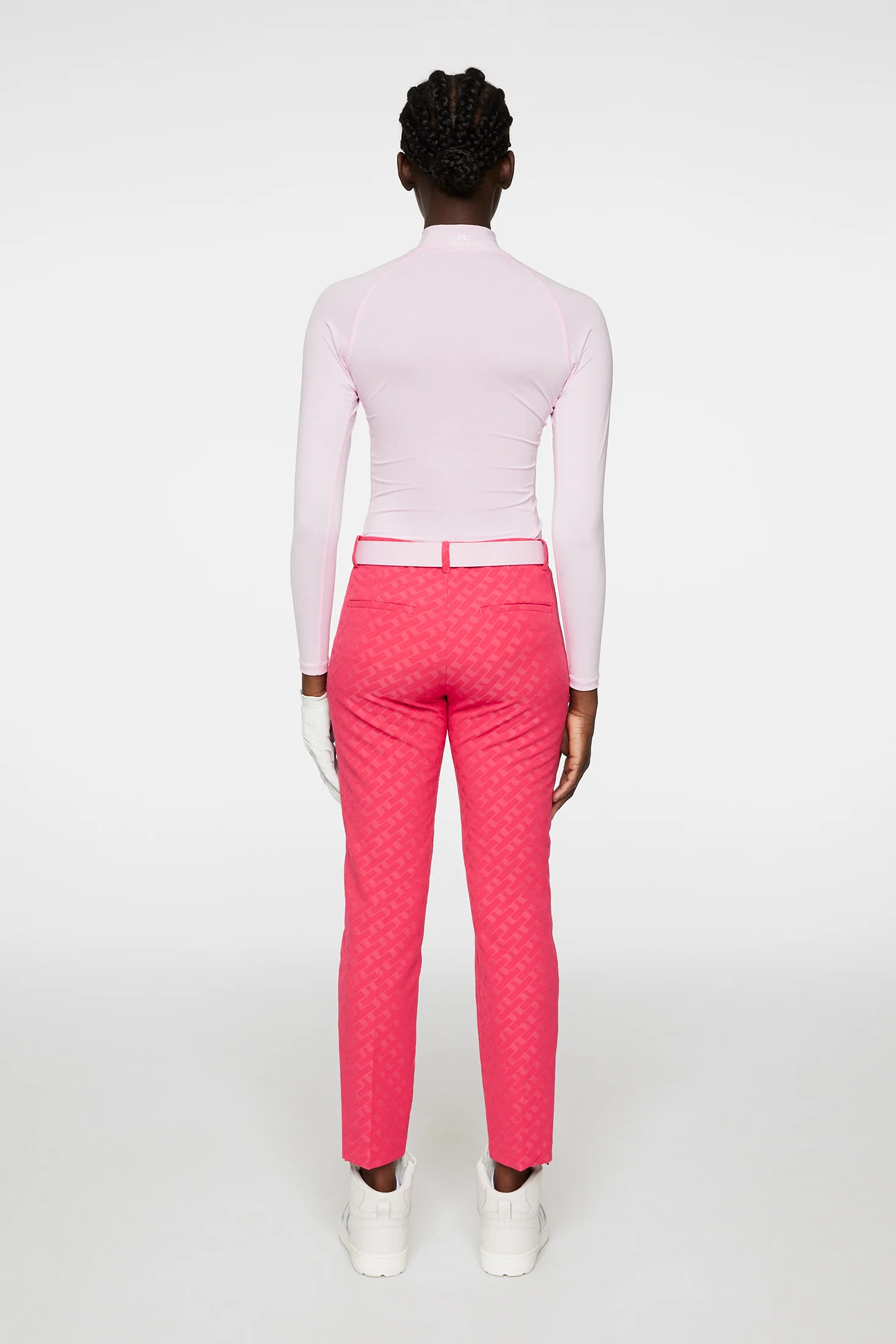 Pia Bridge Pant / Tour Geo Jacquard Pink M - Image 3