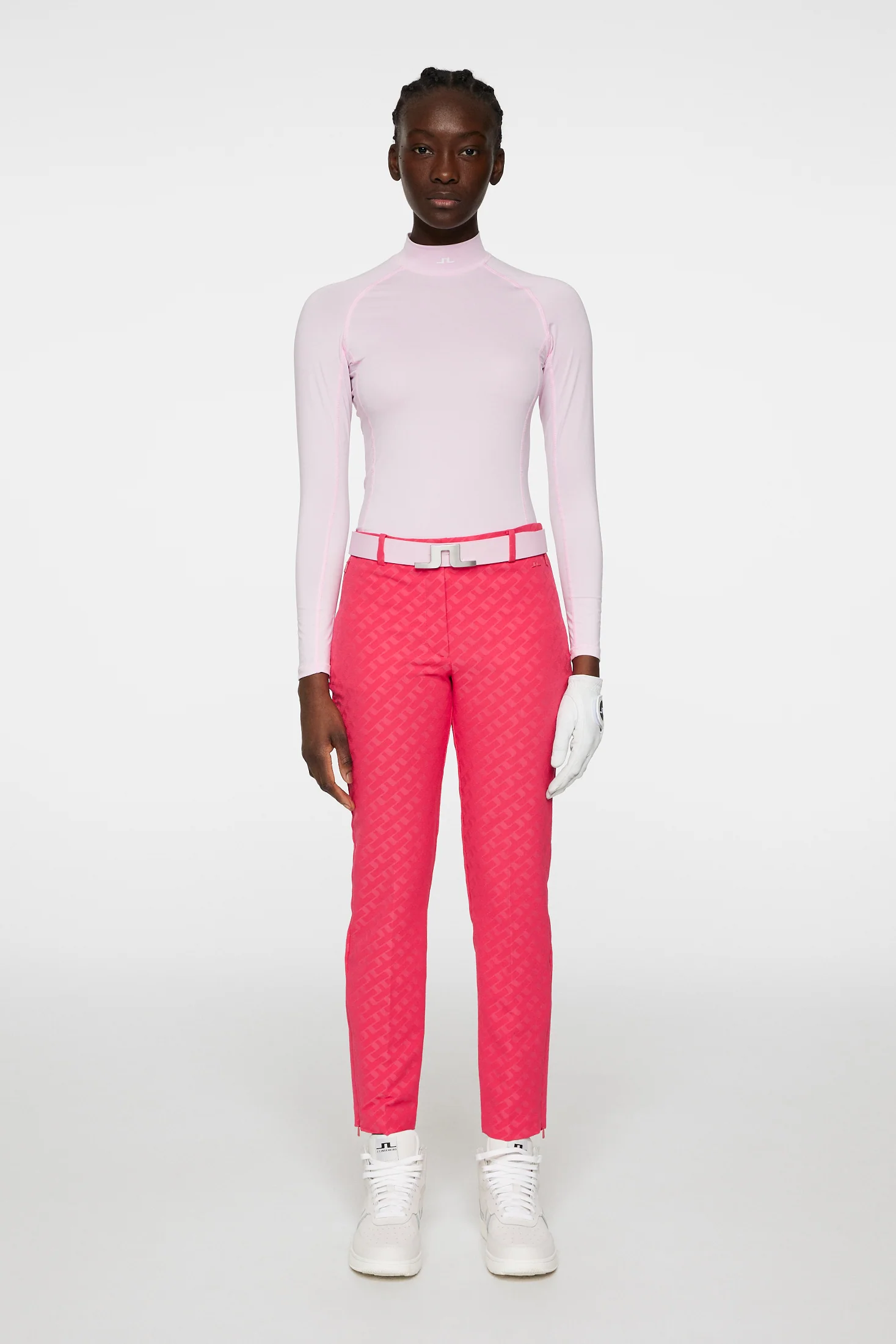 Pia Bridge Pant / Tour Geo Jacquard Pink M - Image 4