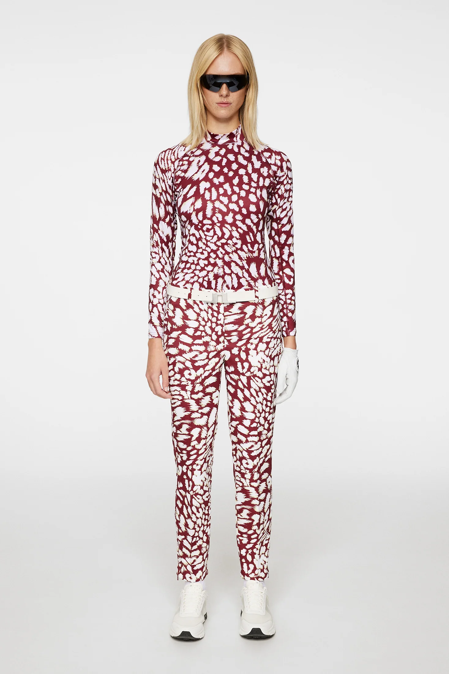 Pia Print Pant / Glitch Leo Lime - Image 4