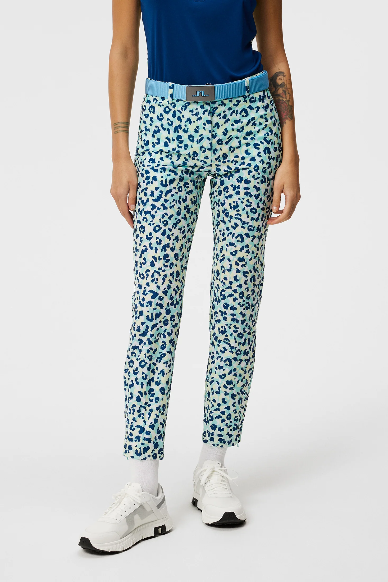Pia Print Pant / Leopard Aruba Blue - Image 2