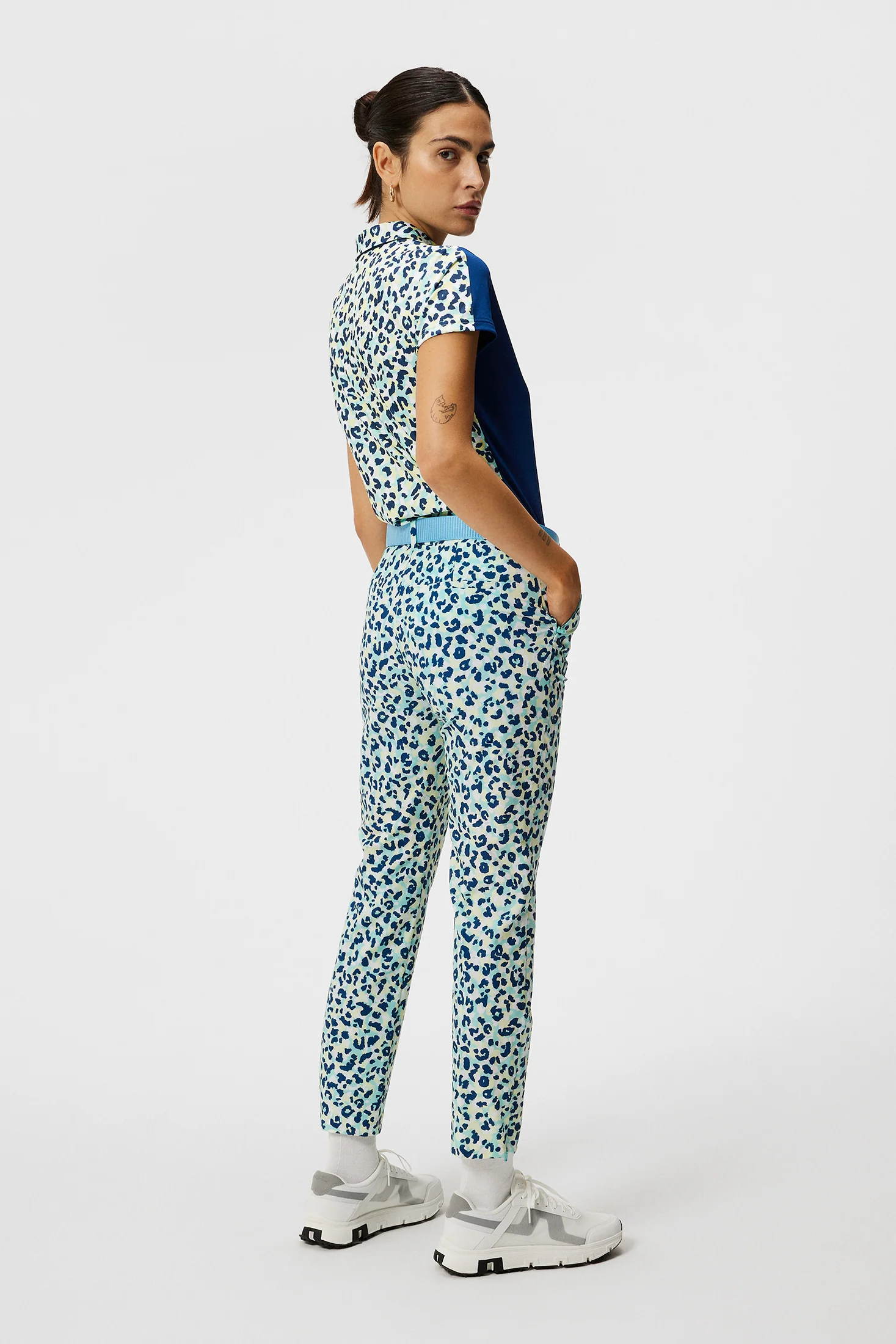 Pia Print Pant / Leopard Aruba Blue - Image 3