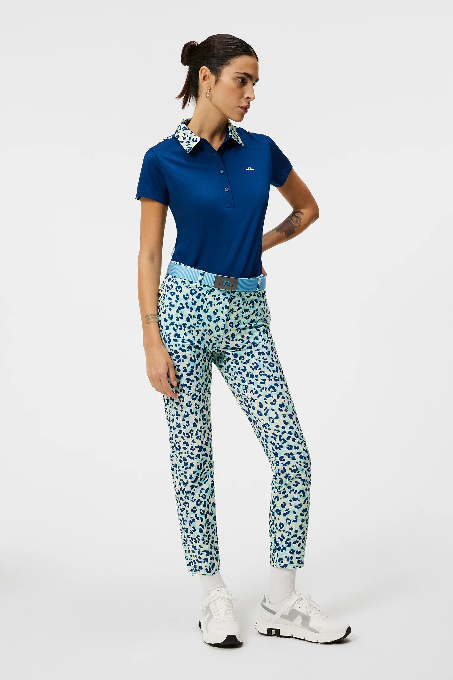 Pia Print Pant / Leopard Aruba Blue - Image 4