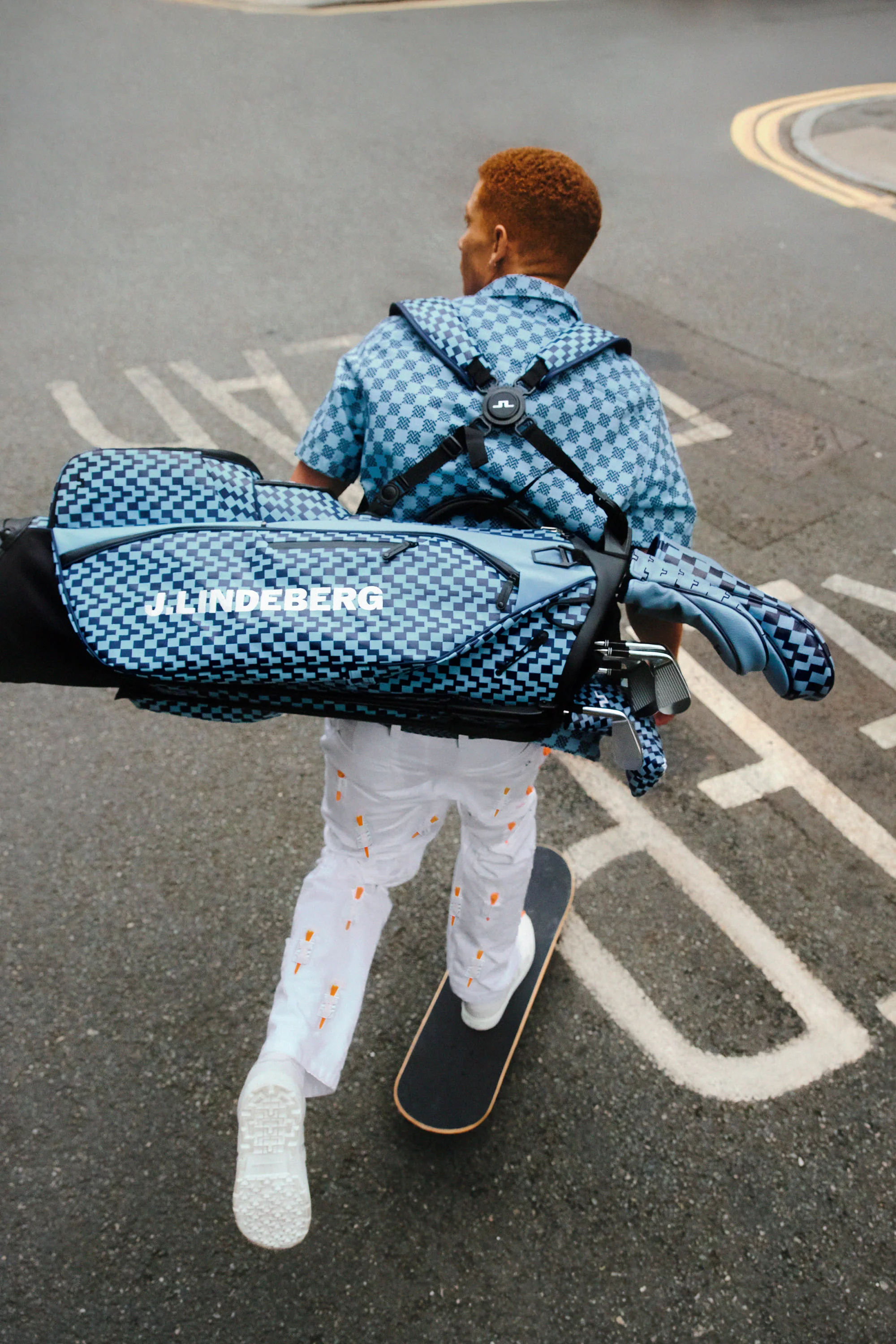 Play Stand Bag Printed / Bridge Stack Forget Navy M - Image 7