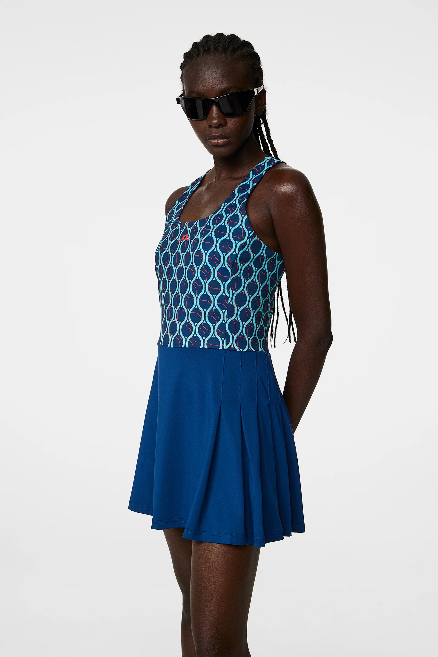 Rachel Print Dress / Racket Fade Estate - Image 3