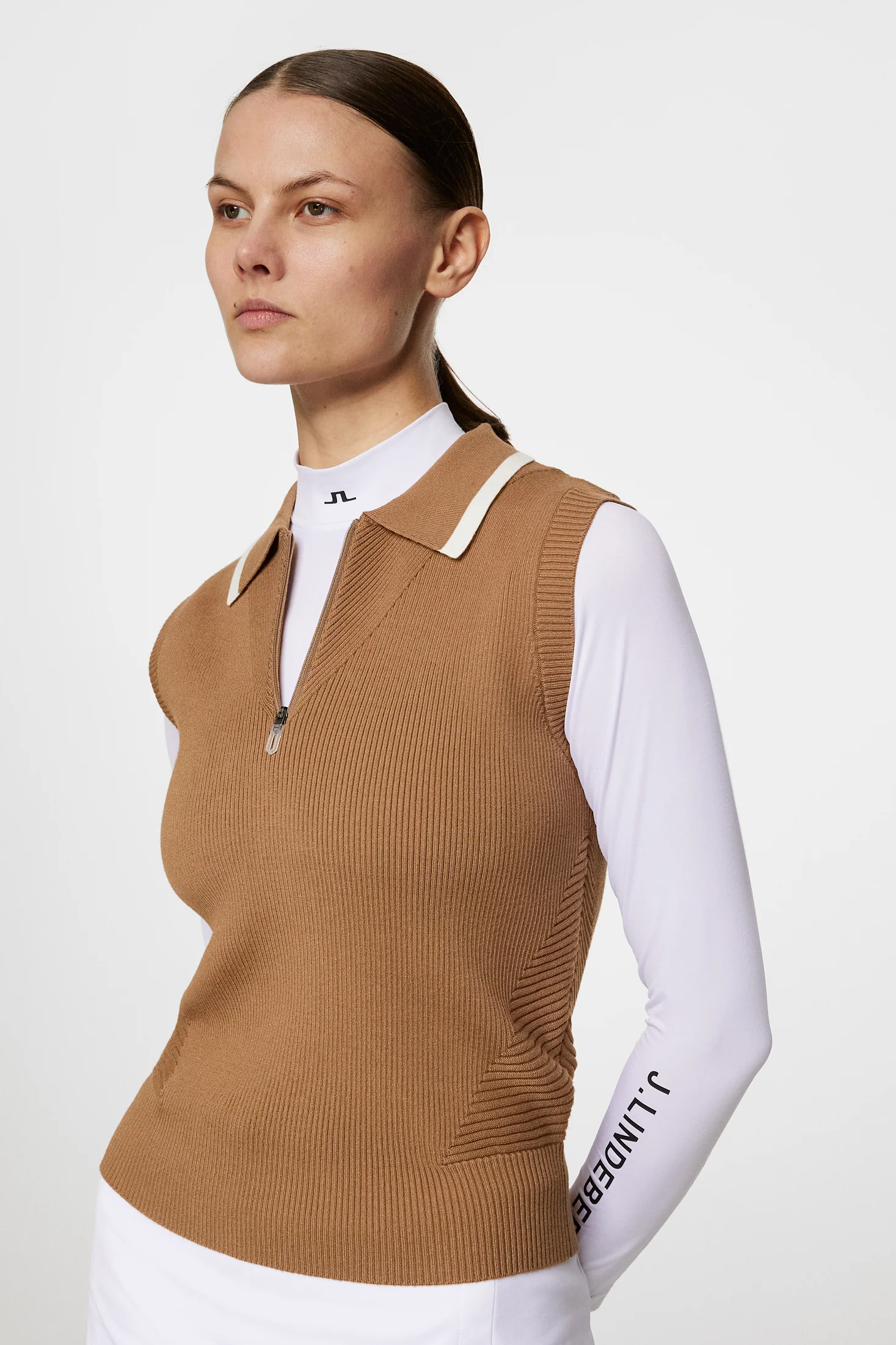 Ramona Knitted Polo Shirt / Tigers Eye - Image 6