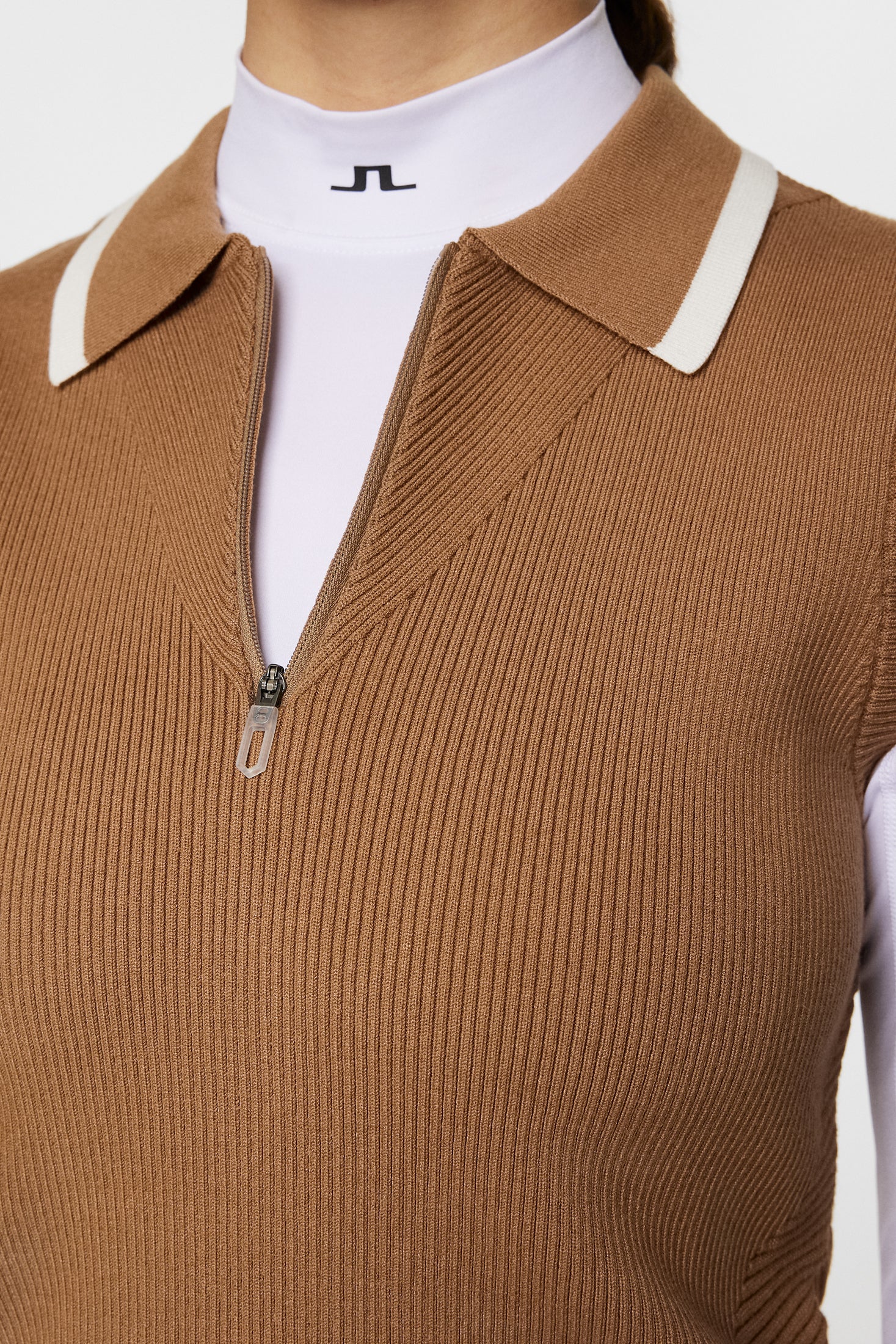 Ramona Knitted Polo Shirt / Tigers Eye - Image 7