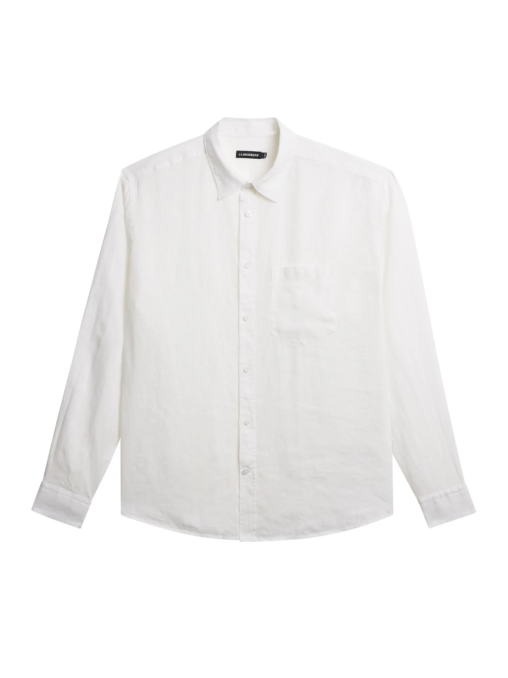 Reg LS Clean Linen Shirt / White