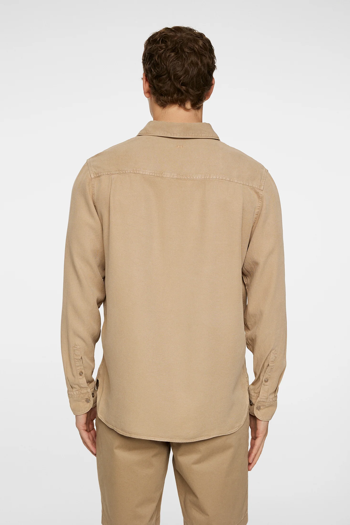 Reg LS Struct Gmd Tencel Shirt / Batique Khaki - Image 3