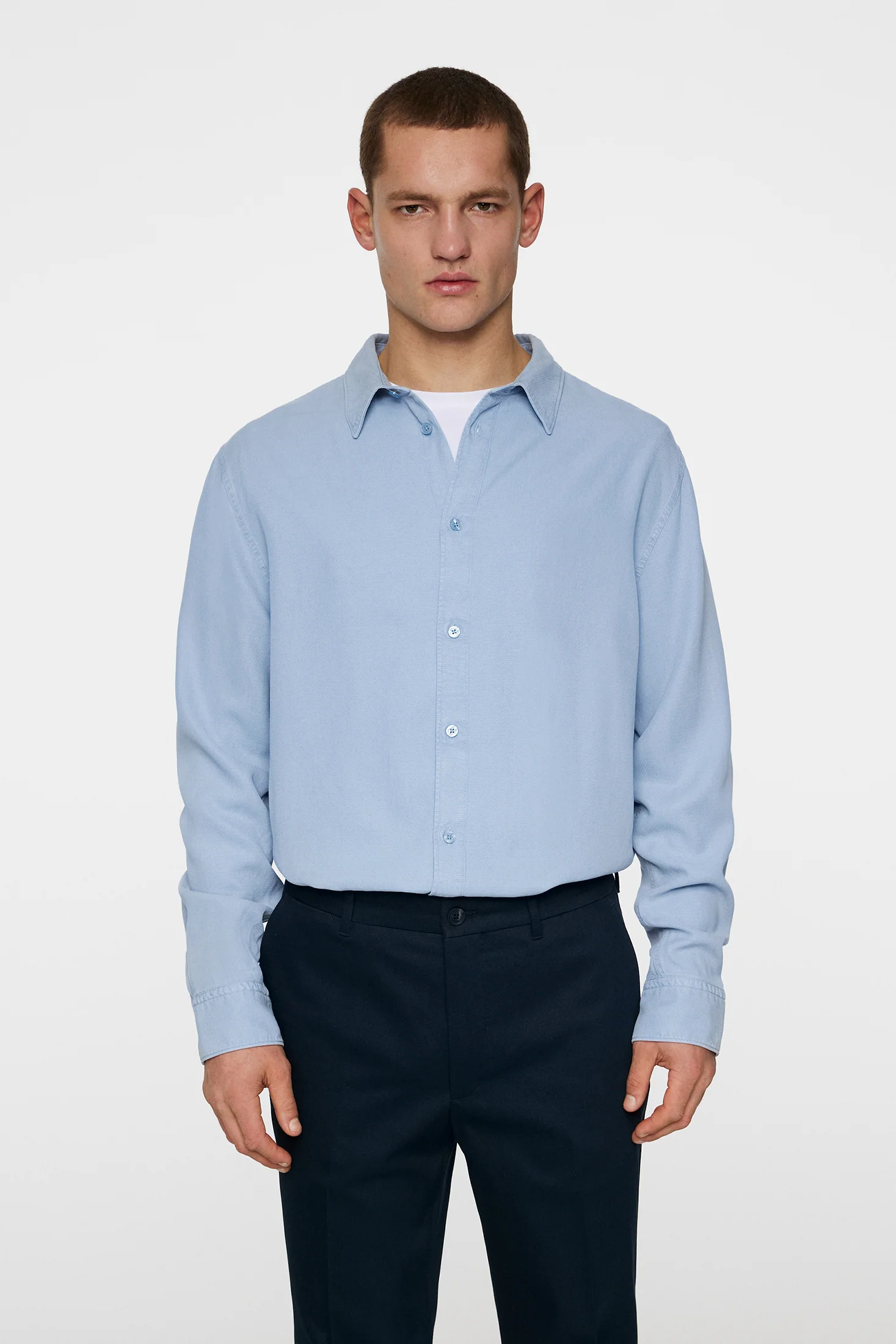 Reg LS Struct Gmd Tencel Shirt / Rain Washed - Image 2