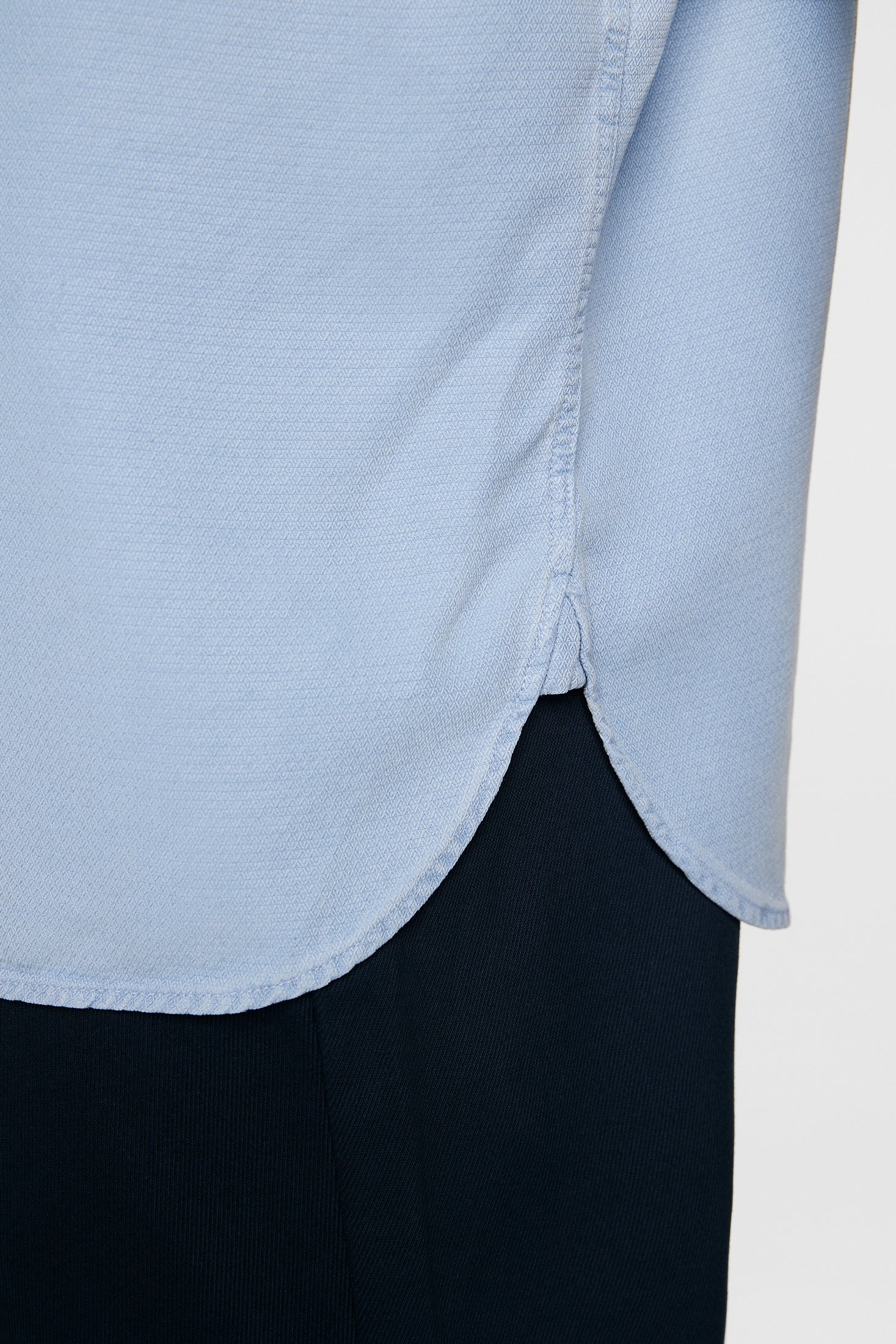 Reg LS Struct Gmd Tencel Shirt / Rain Washed - Image 6
