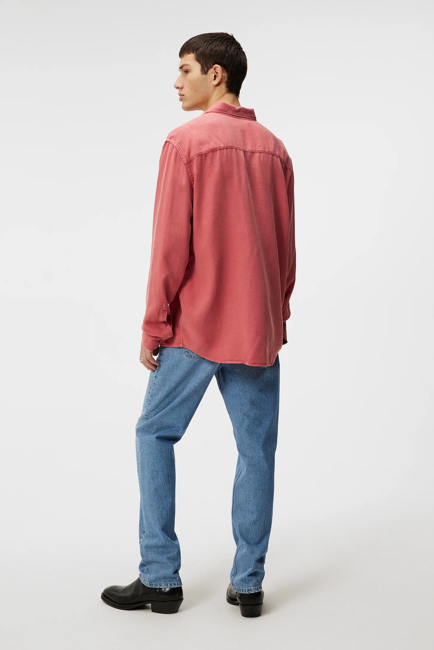 Reg LS Structure Tencel Shirt / Dusty Cedar - Image 3