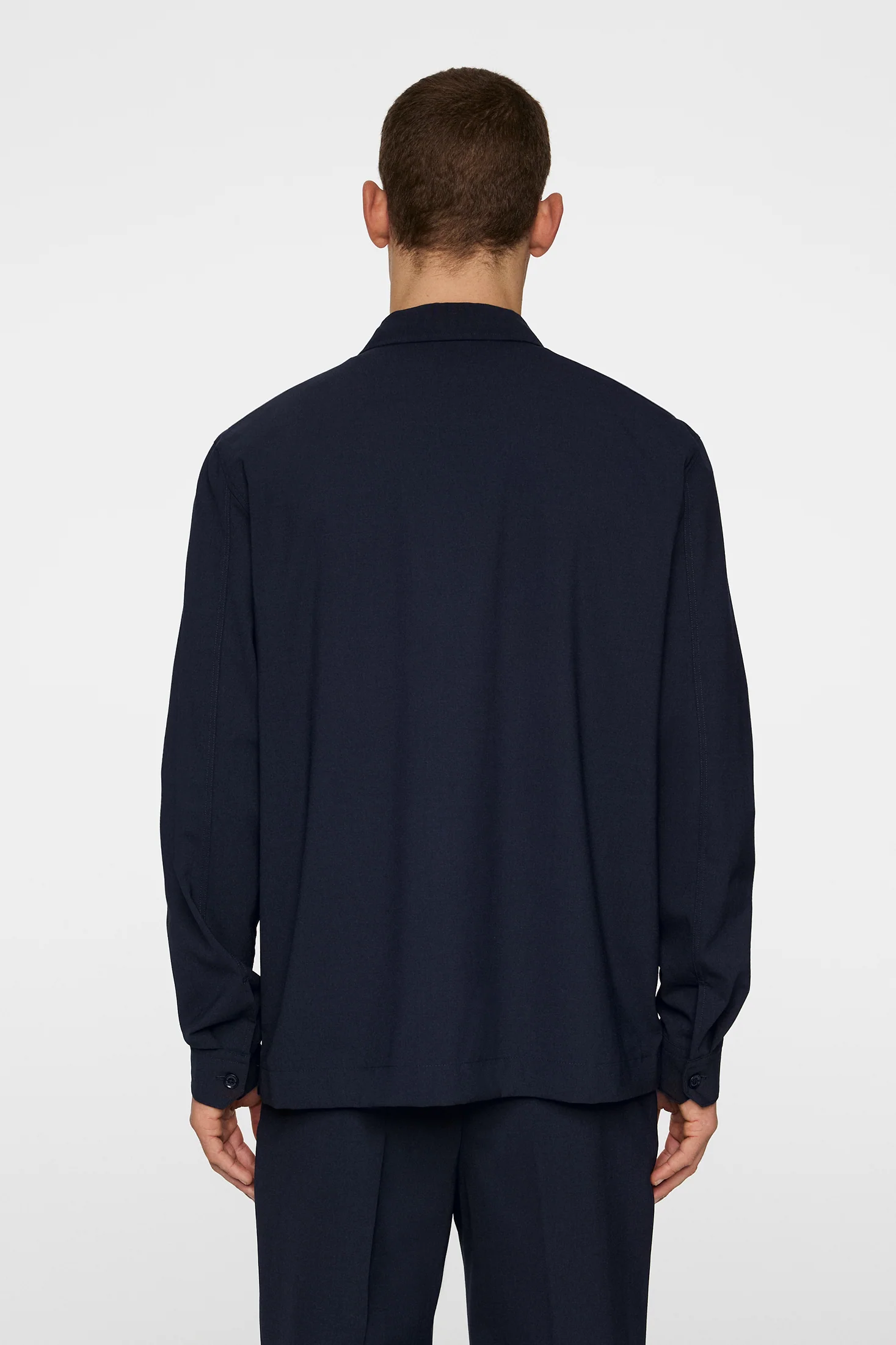 Reid Drape Overshirt / JL Navy - Image 3