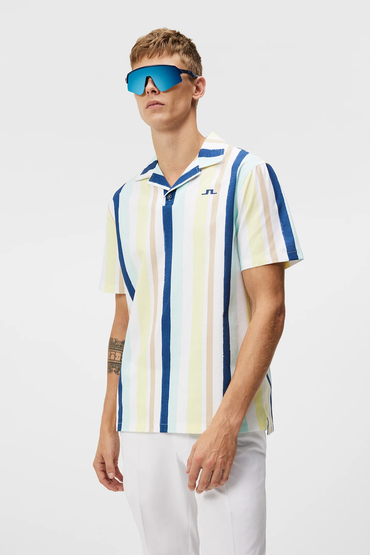 Resort Shirt Print / Painted Stripe Wax Yellow - Image 2