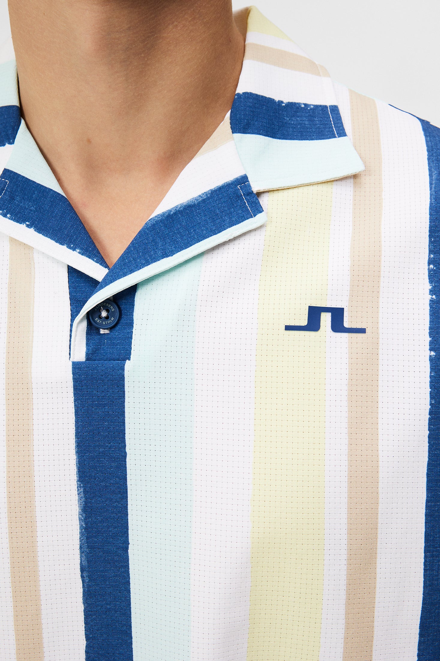Resort Shirt Print / Painted Stripe Wax Yellow - Image 6