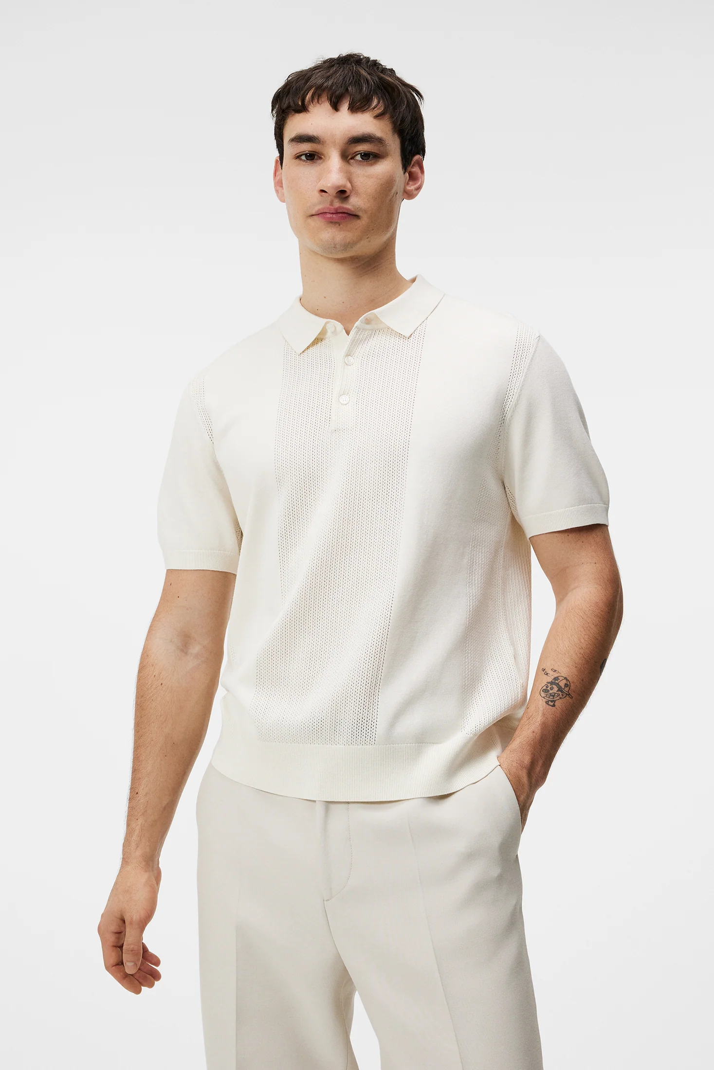 Reymond Solid Polo / Cloud White - Image 2