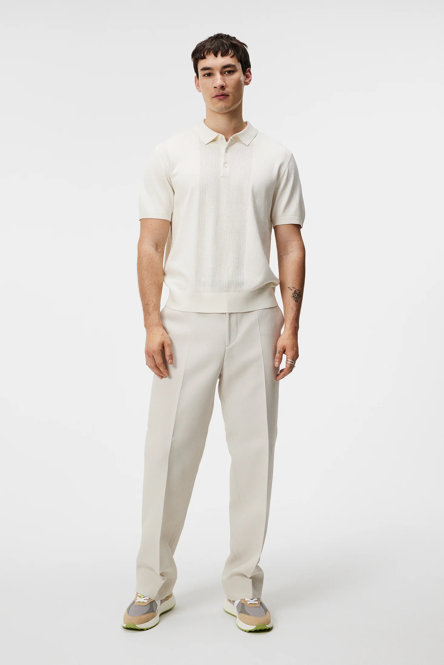 Reymond Solid Polo / Cloud White - Image 4