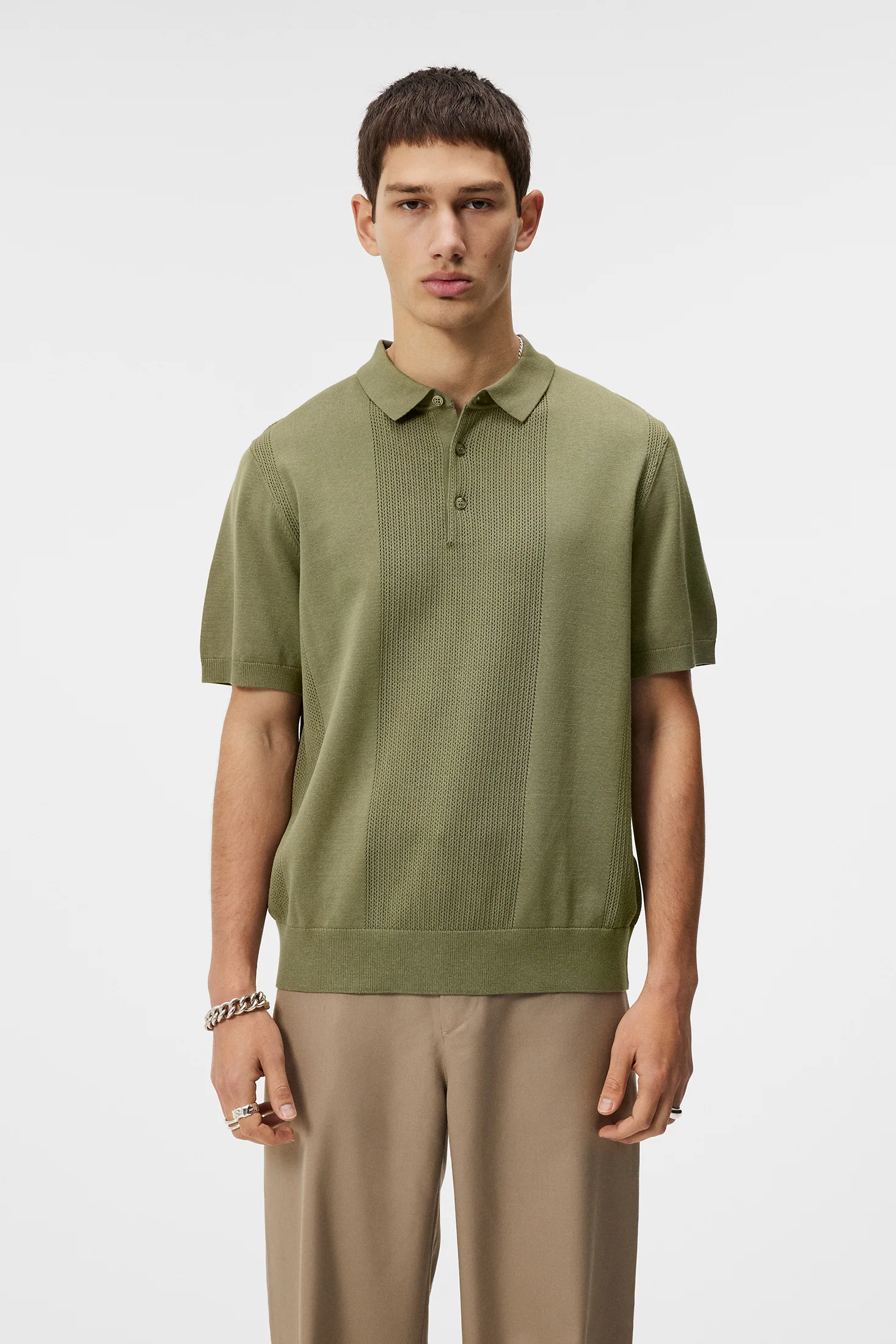 Reymond Solid Polo / Oil Green - Image 2