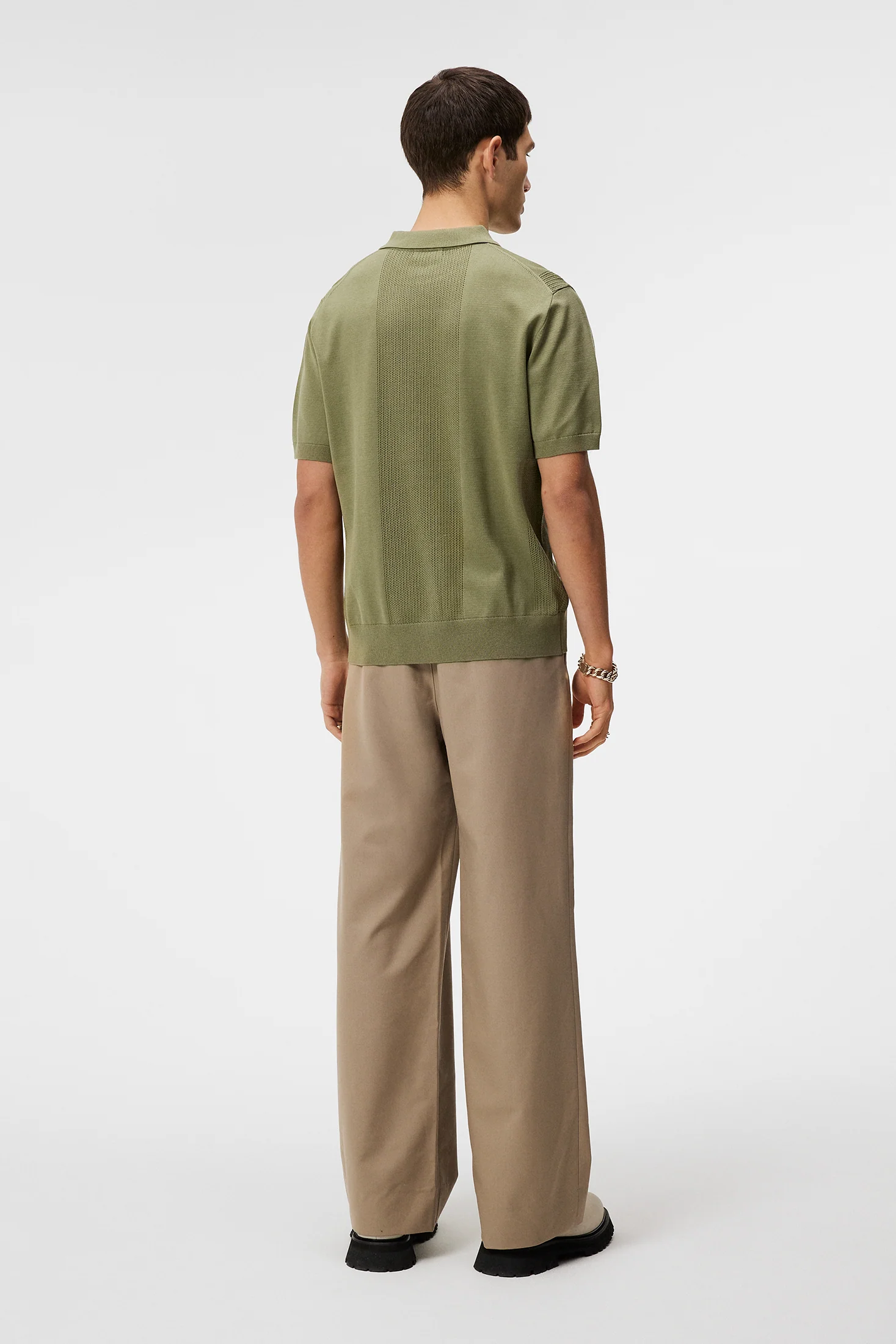 Reymond Solid Polo / Oil Green - Image 3