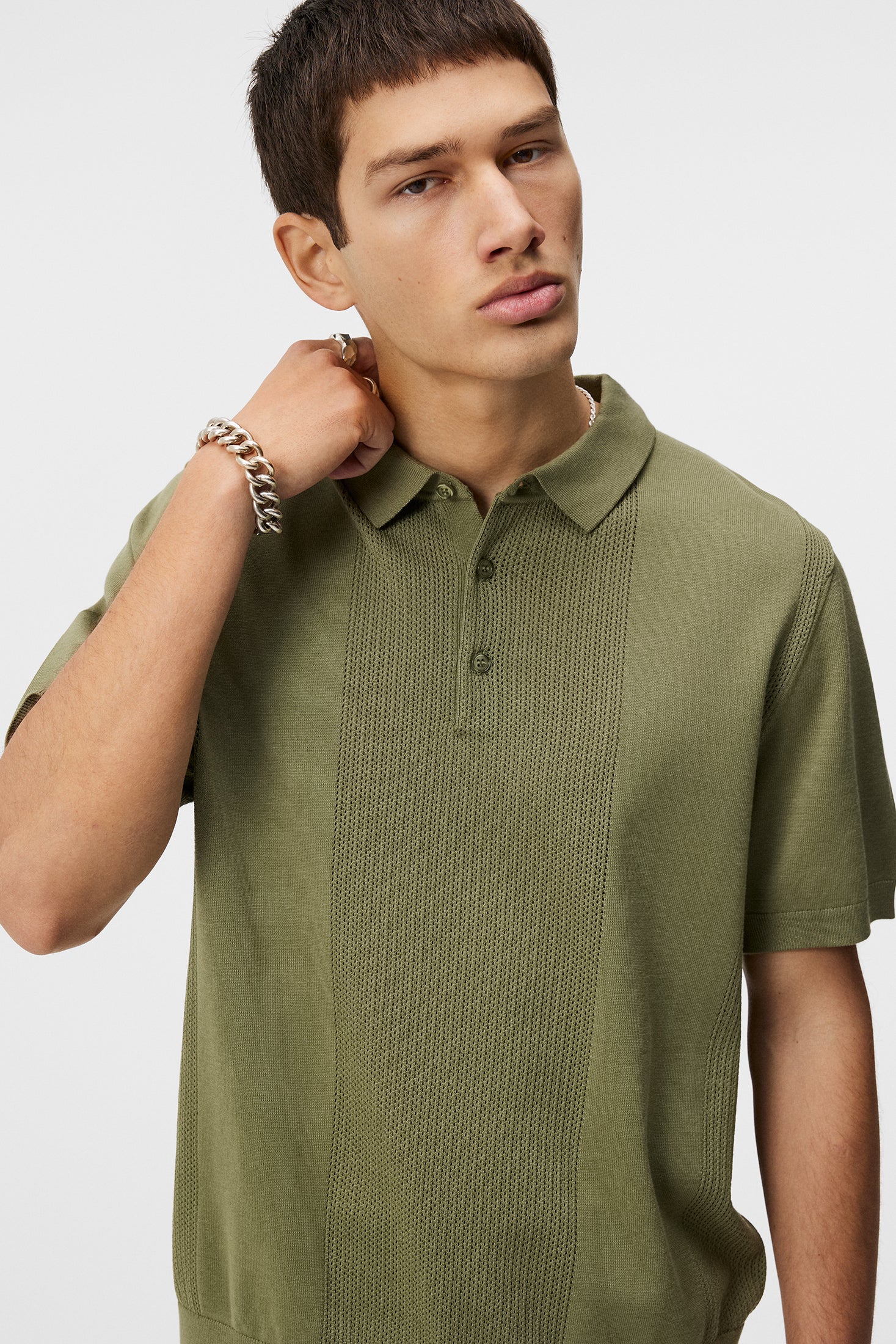 Reymond Solid Polo / Oil Green - Image 5