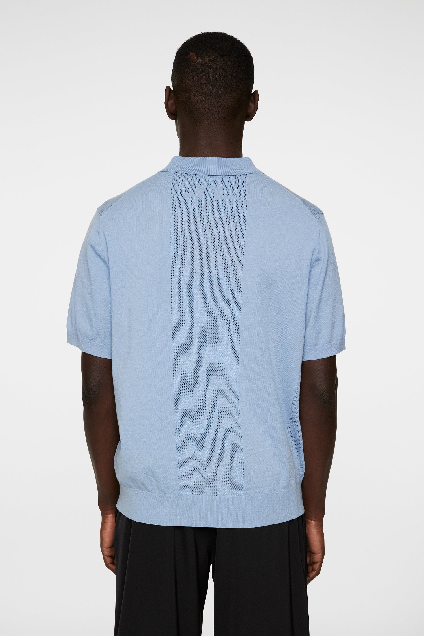 Reymond Solid Stripe Polo / Rain Washed - Image 4