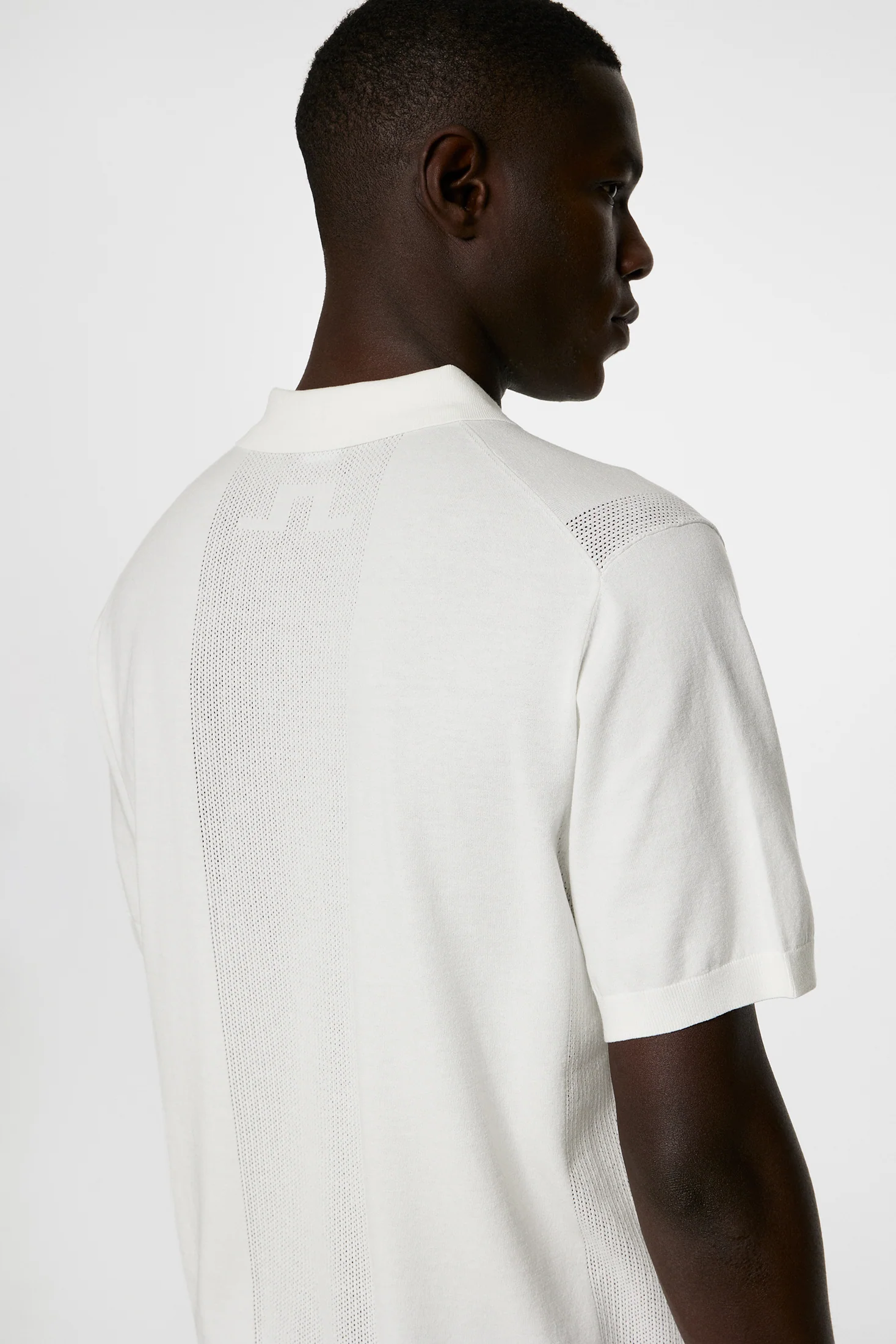 Reymond Solid Stripe Polo / White - Image 6