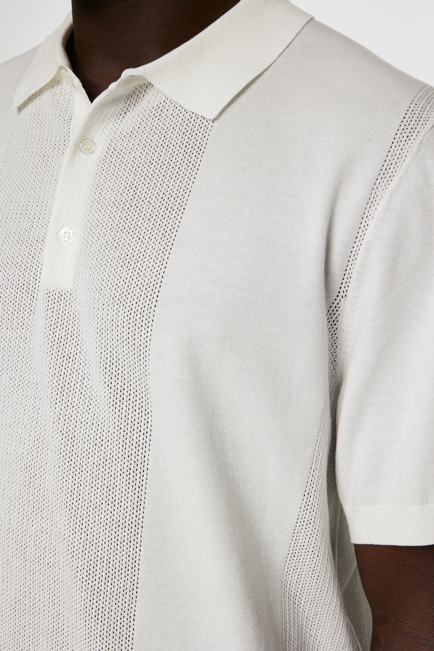 Reymond Solid Stripe Polo / White - Image 7