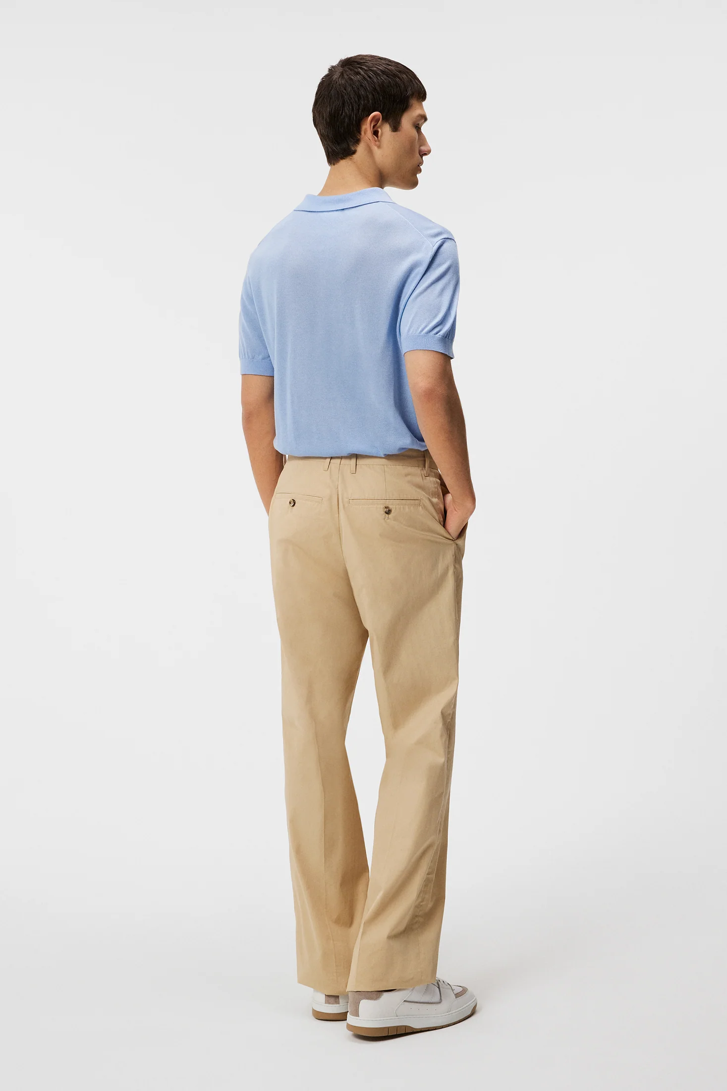 Ridge Lyocell Silk Polo / Chambray Blue - Image 3