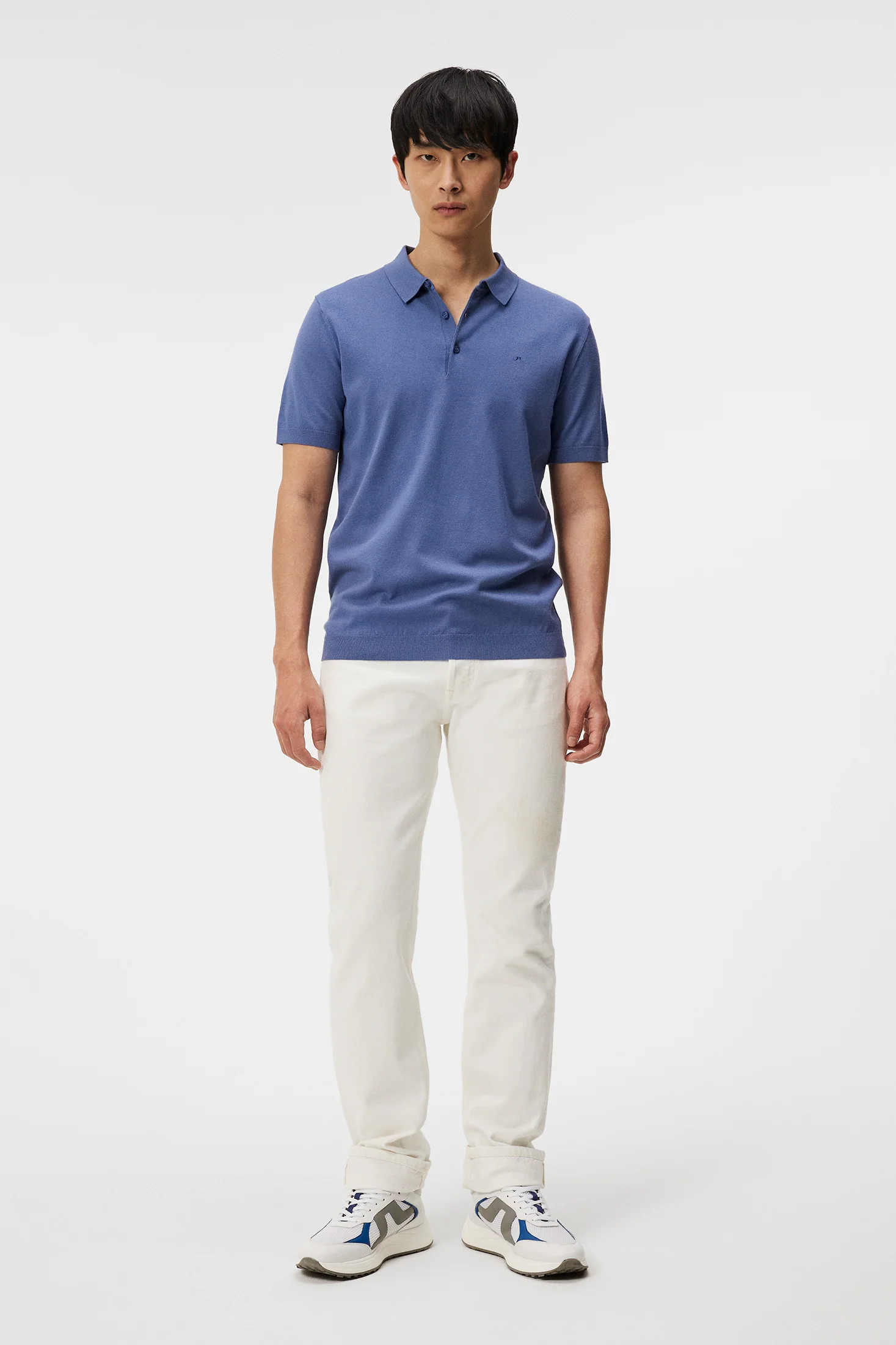 Ridge Rayon Silk Polo / Bijou Blue - Image 4