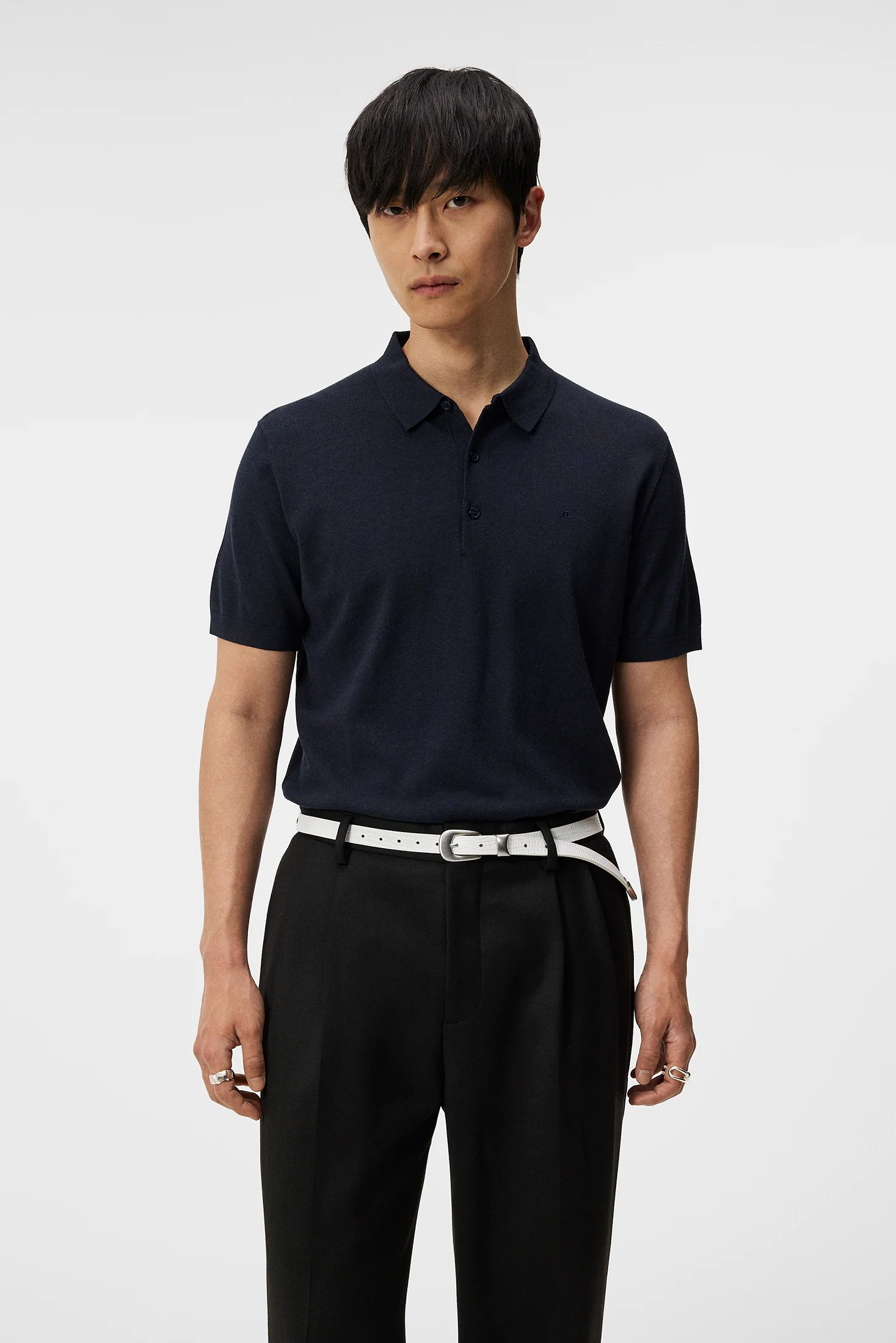 Ridge Rayon Silk Polo / JL Navy - Image 2