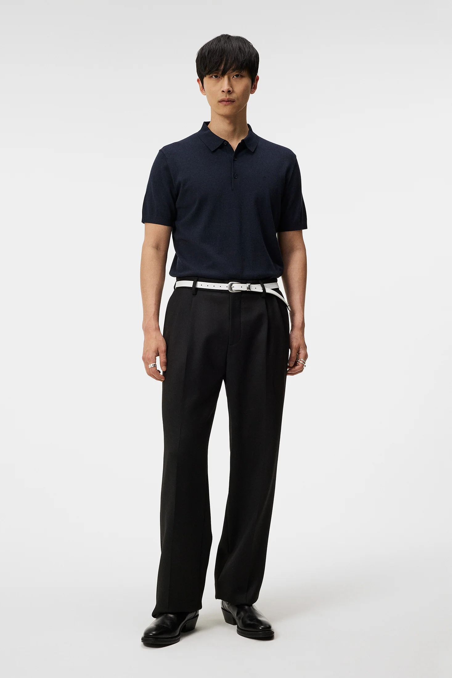Ridge Rayon Silk Polo / JL Navy - Image 4