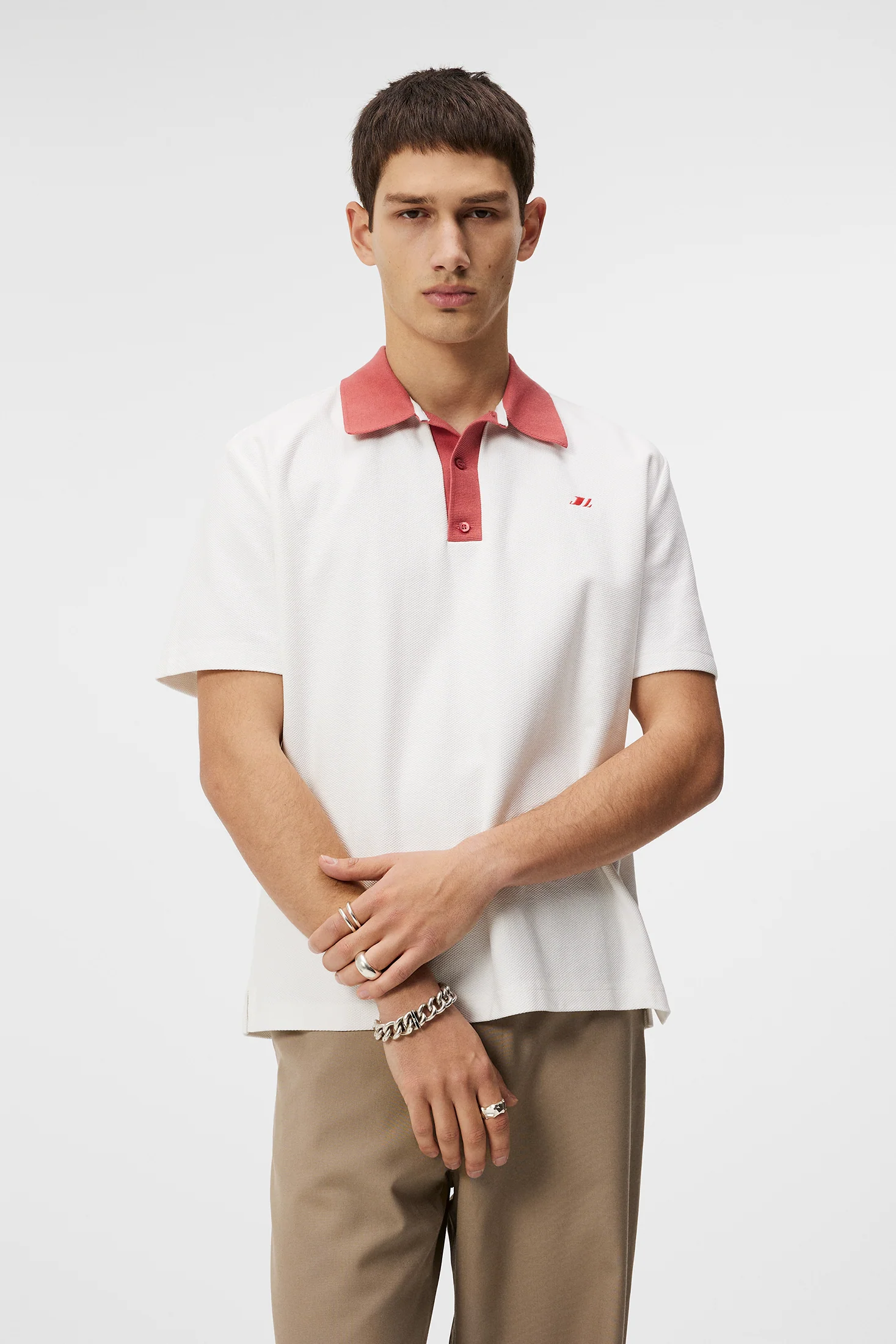 Roland Polo Tee / Cloud White - Image 2