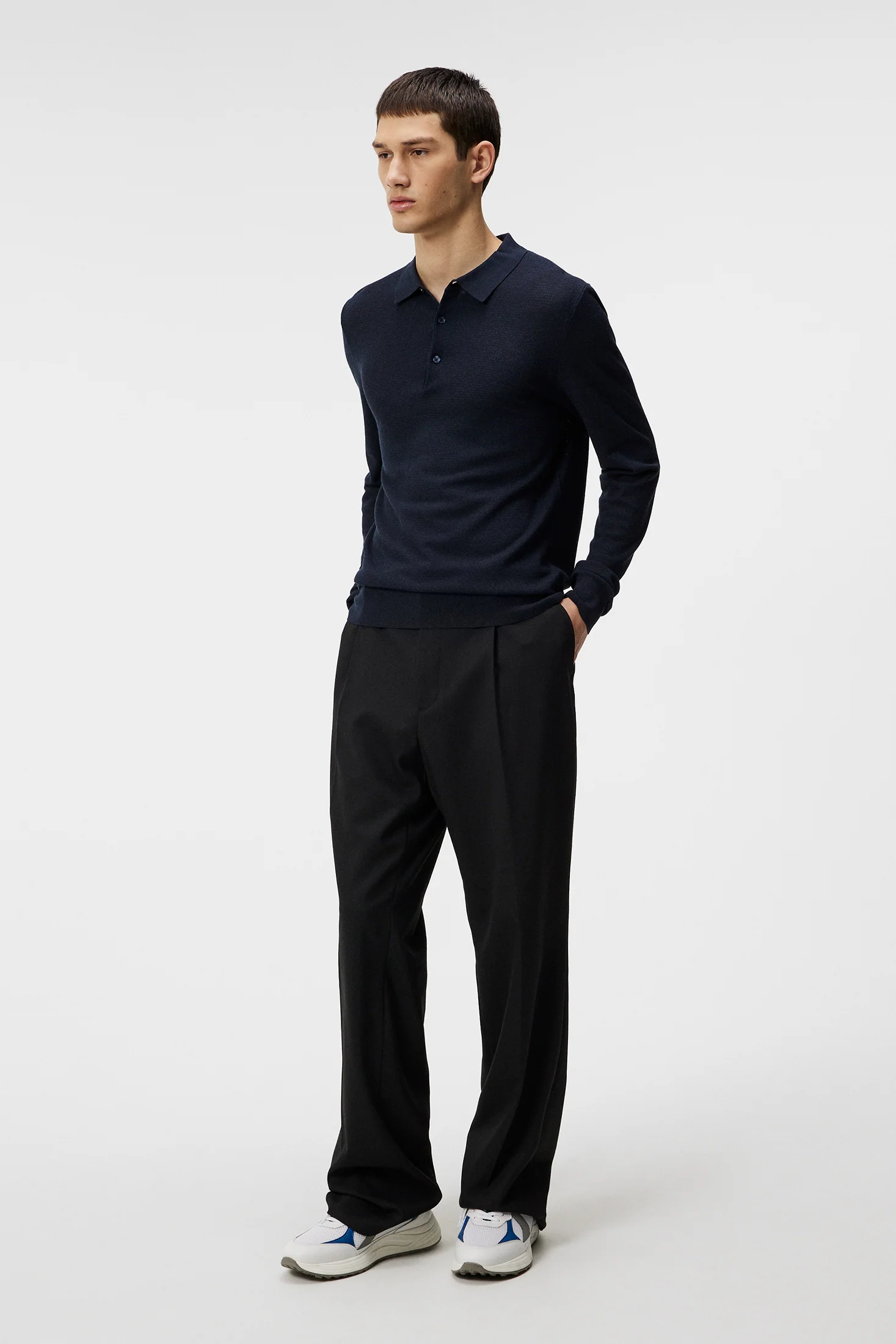 Rowan Structure LS Polo / JL Navy - Image 4