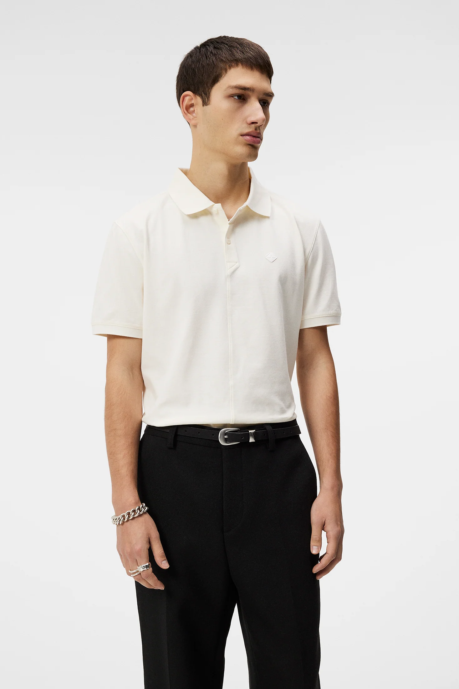 Rubi Slim Polo Shirt / Cloud White - Image 2
