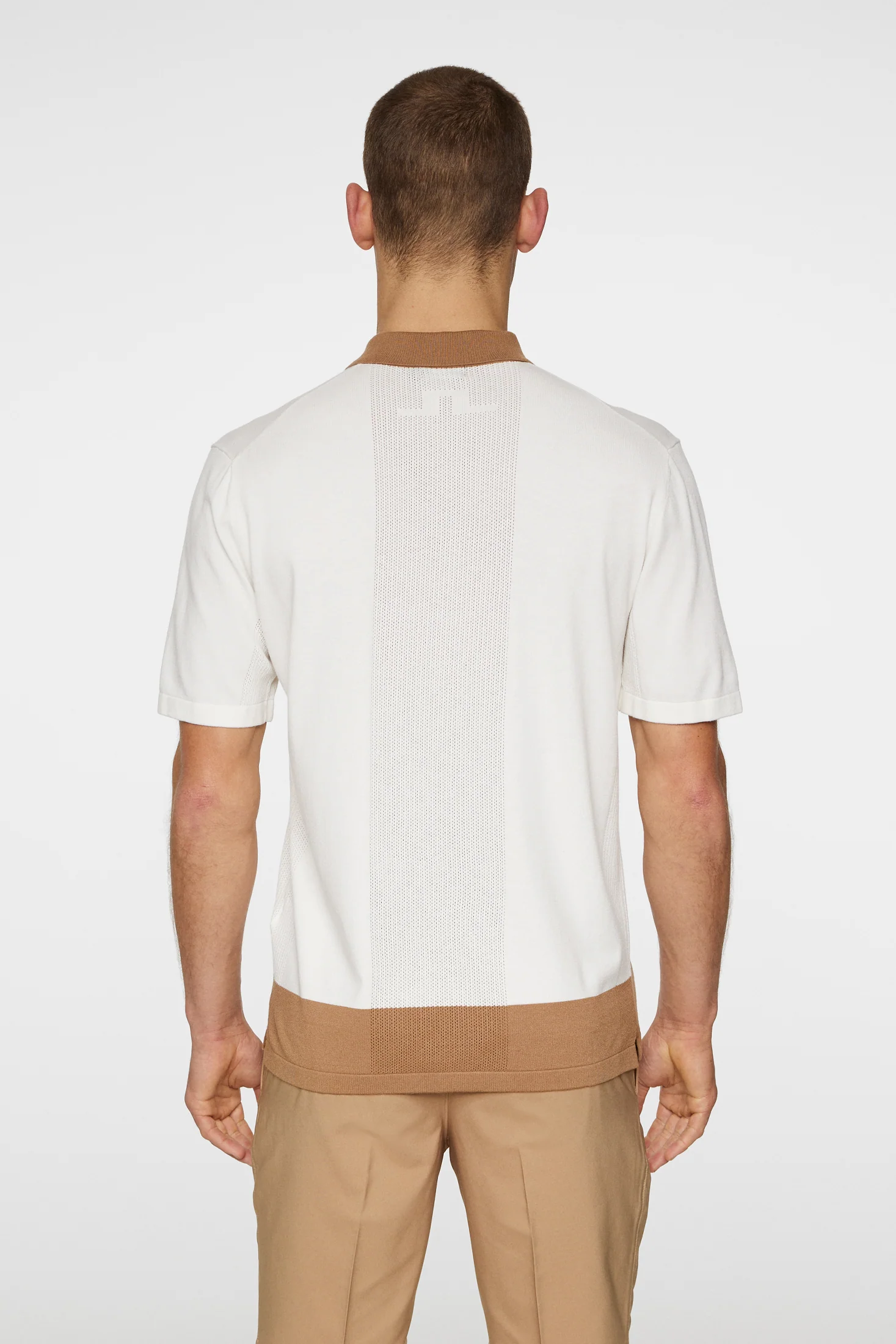 Rue Knitted Polo Shirt / White - Image 4