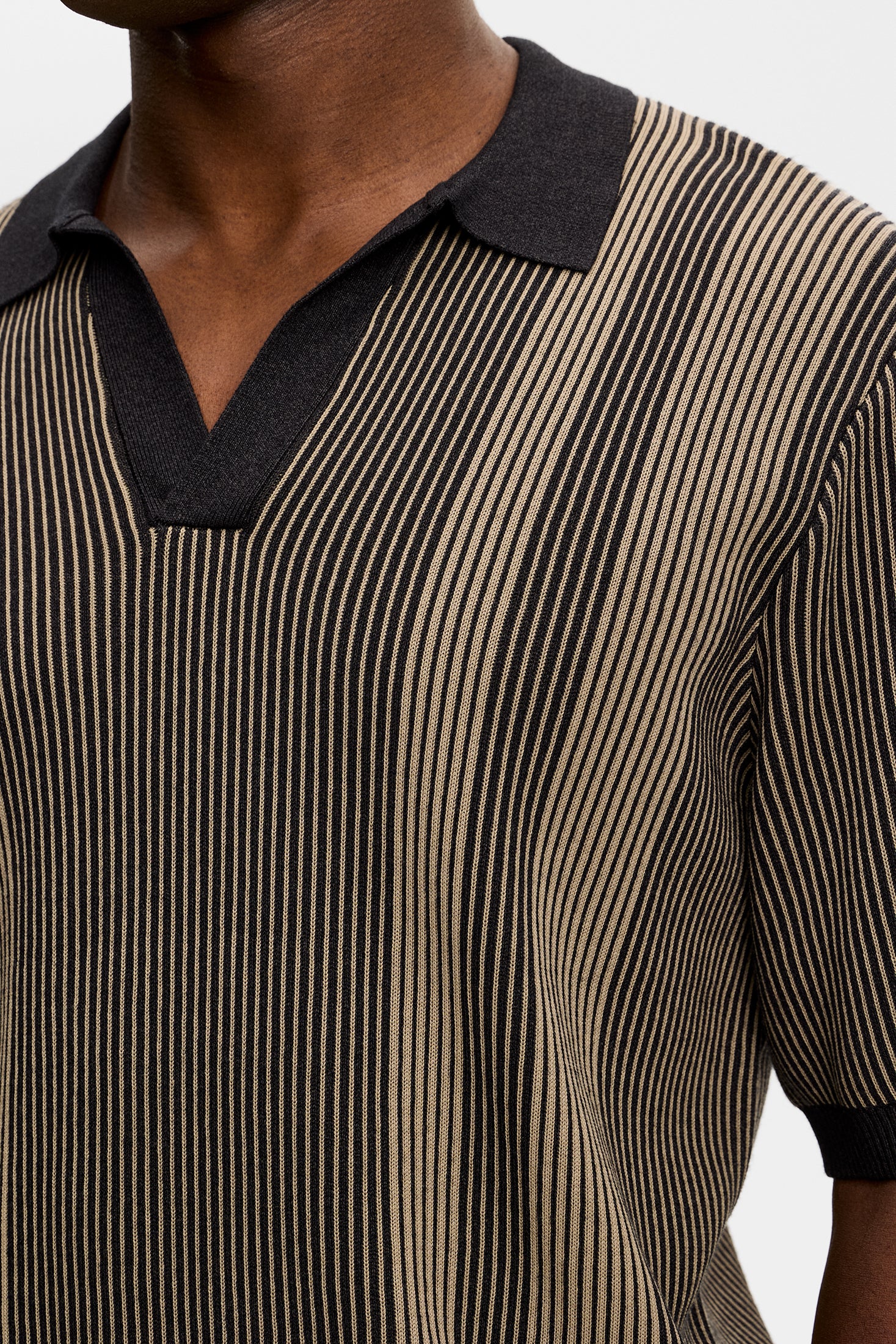 Sal Knitted Polo / Black - Image 6