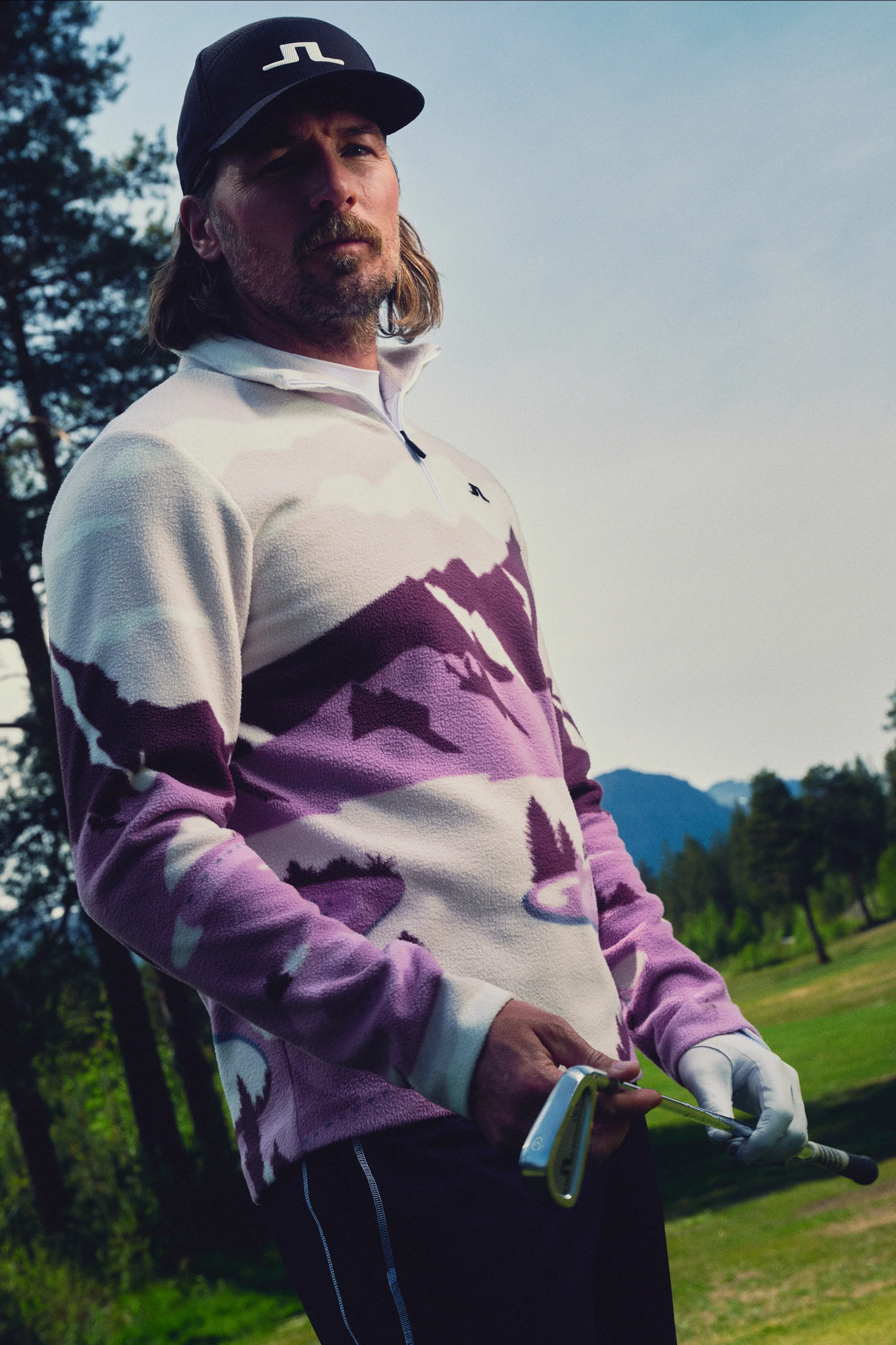 Sammie Pile Jacket / Landscape Fleece Purple L - Image 8