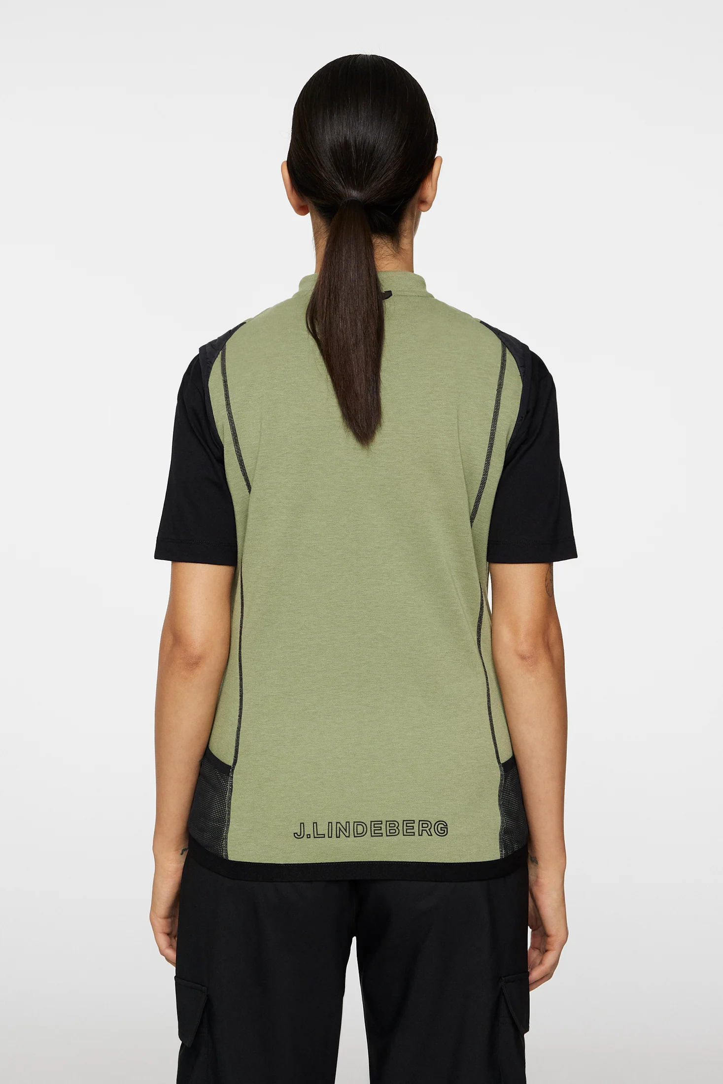 Sanaa Hybrid Vest / Oil Green - Image 4