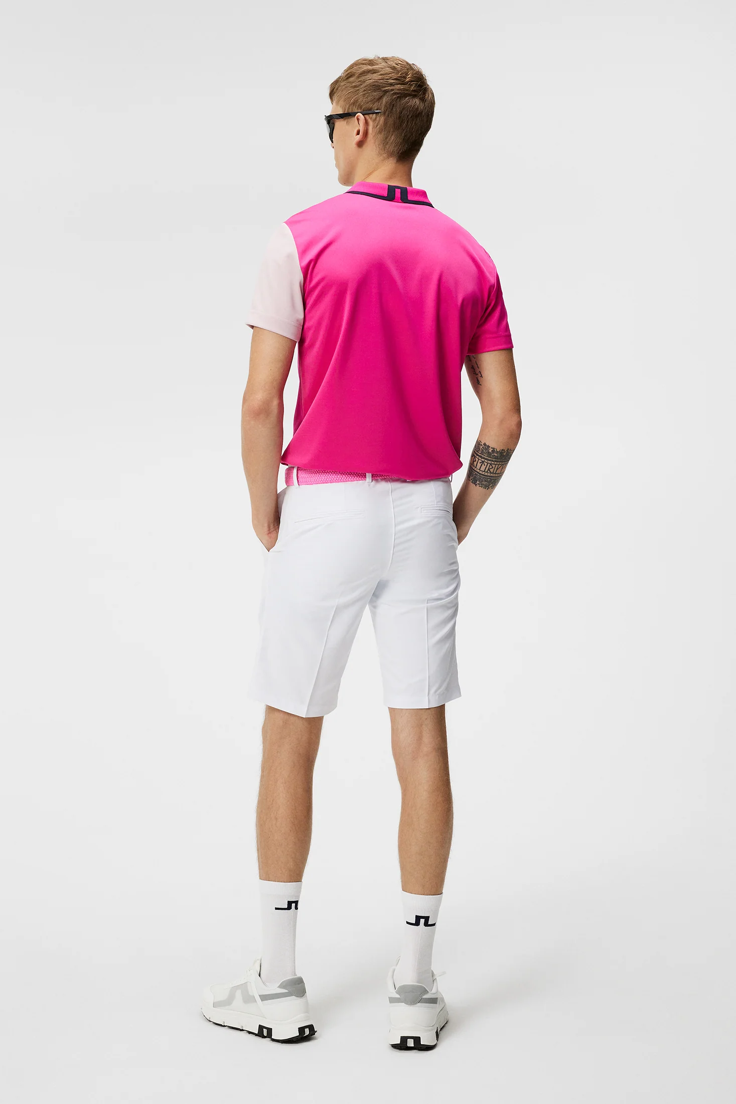 Santo Slim Fit Polo / Fuchsia Purple - Image 3