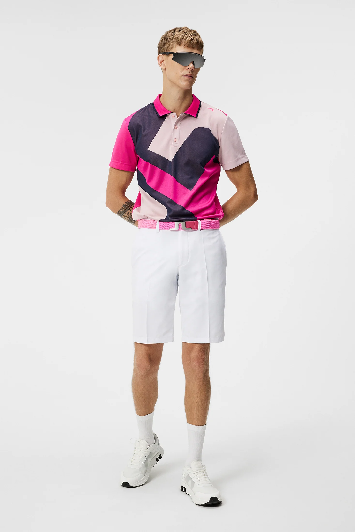 Santo Slim Fit Polo / Fuchsia Purple - Image 4