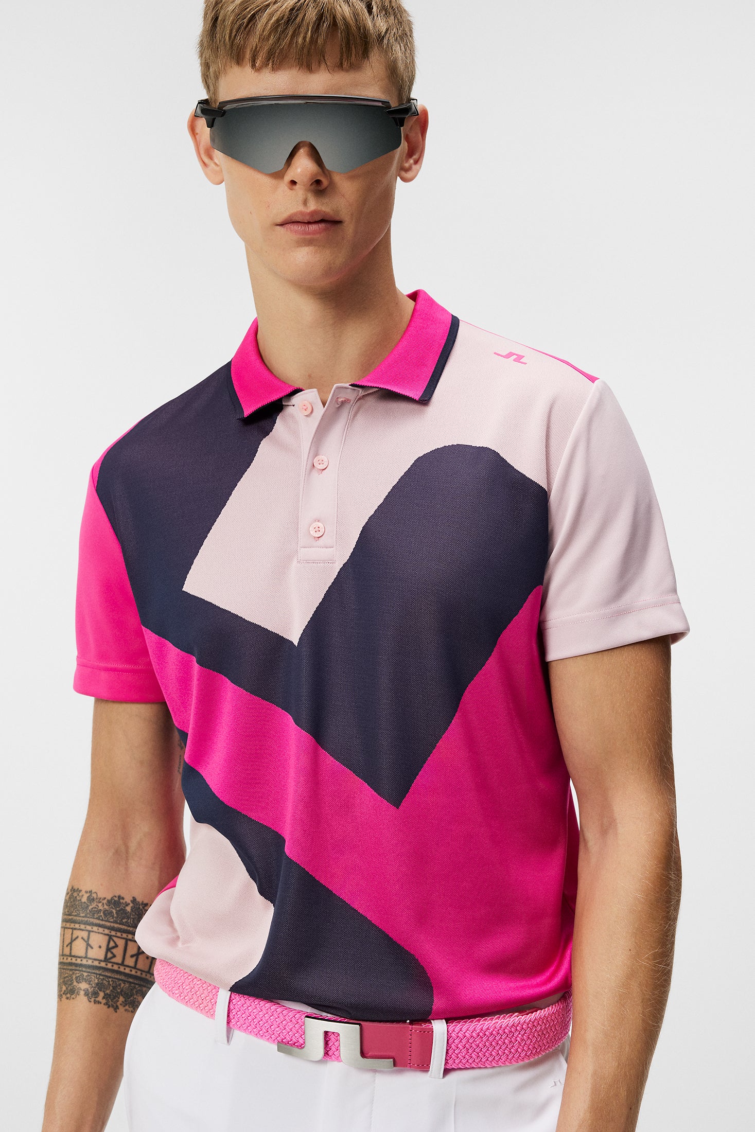 Santo Slim Fit Polo / Fuchsia Purple - Image 5