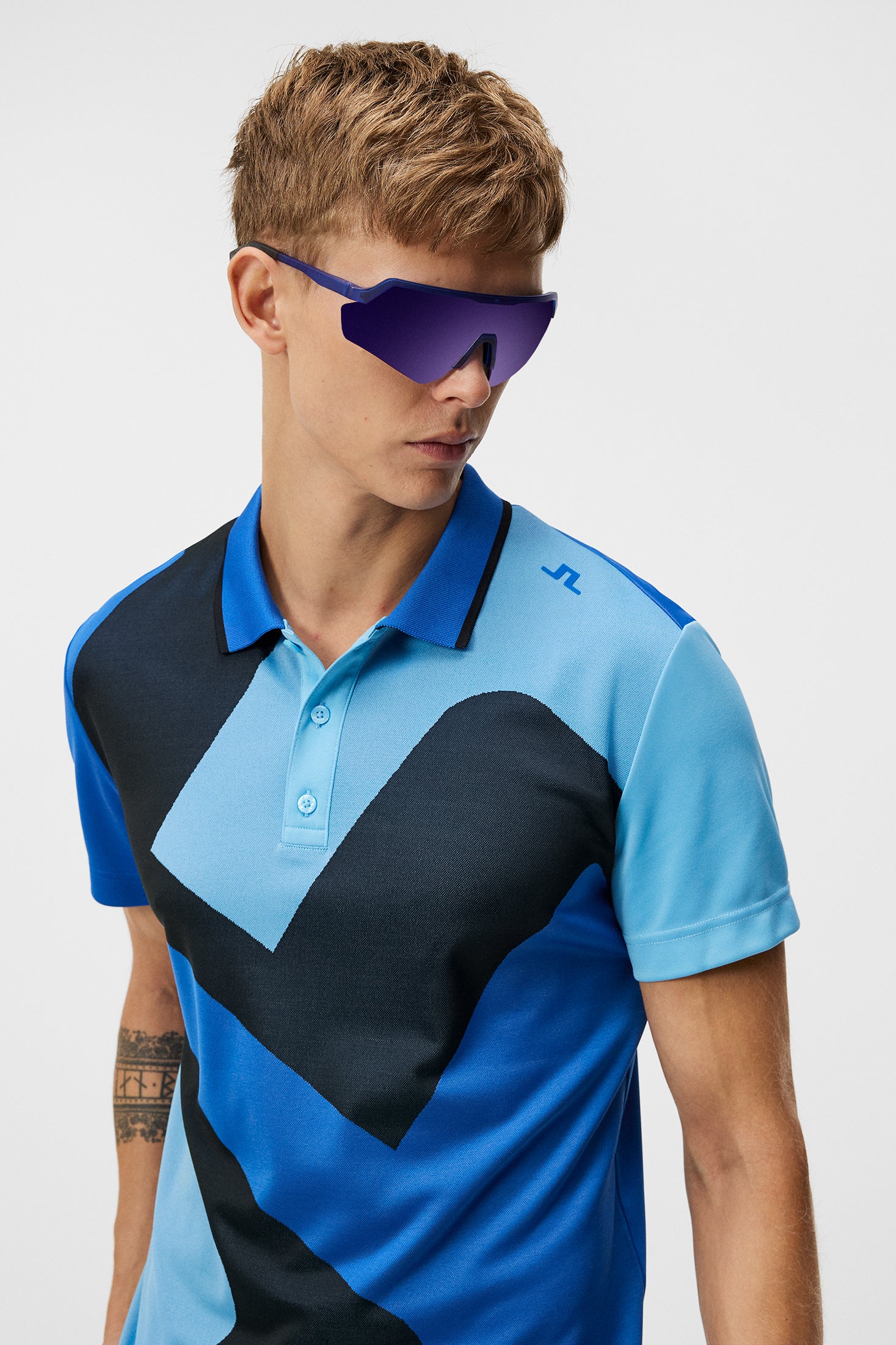 Santo Slim Fit Polo / Nautical Blue - Image 5