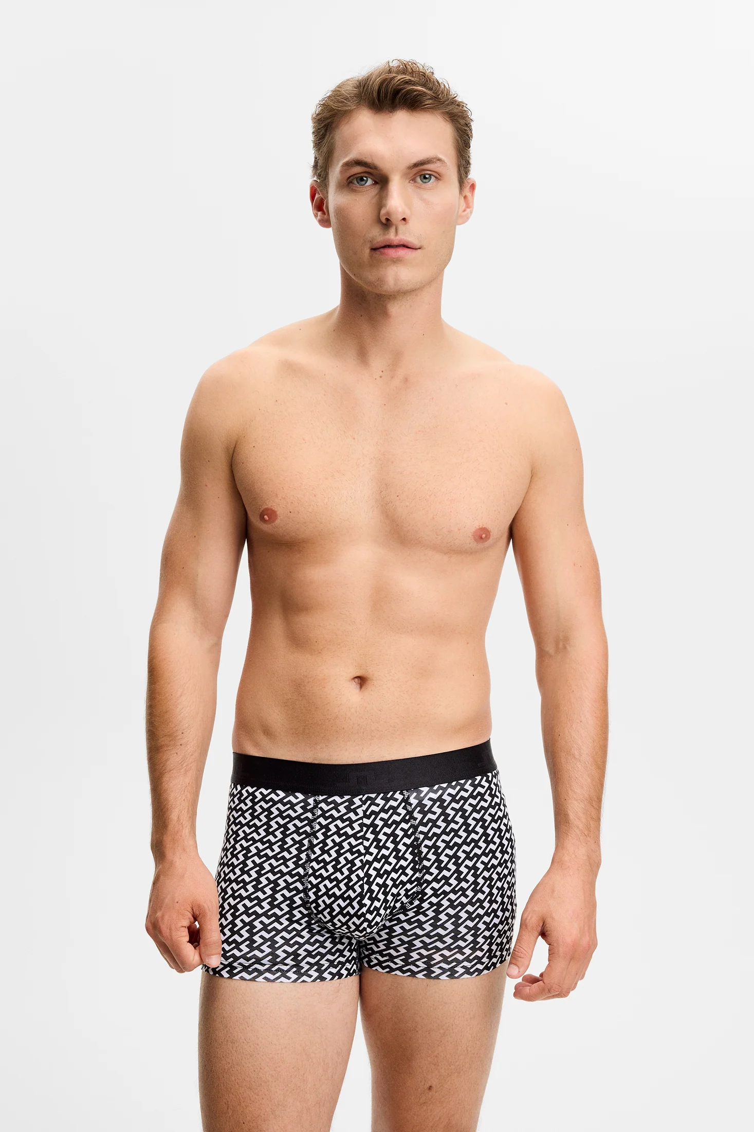 Seasonal Bridge Boxer / Multicolour Black