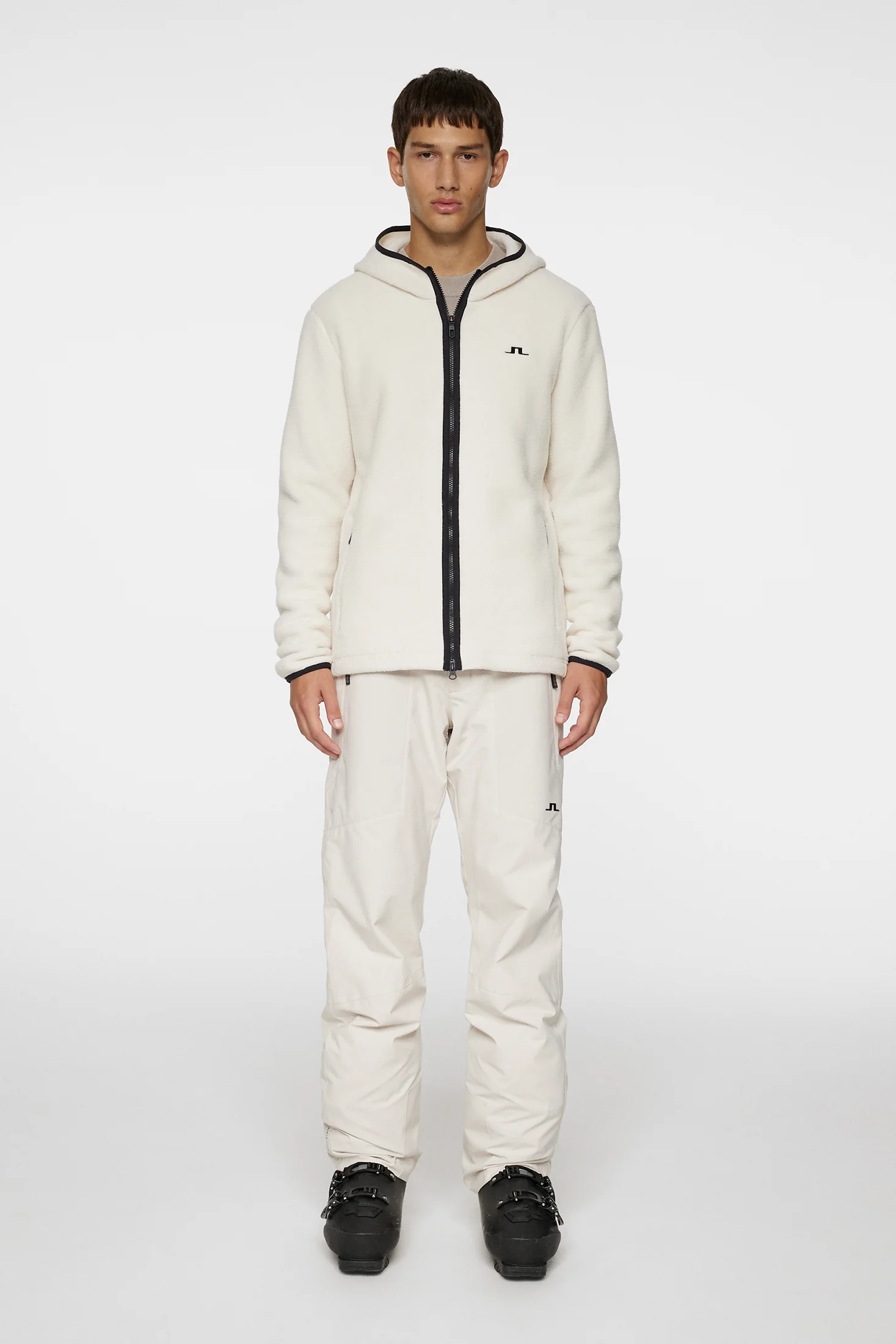 Seymor Fleece Zip Hood / Moonbeam - Image 4