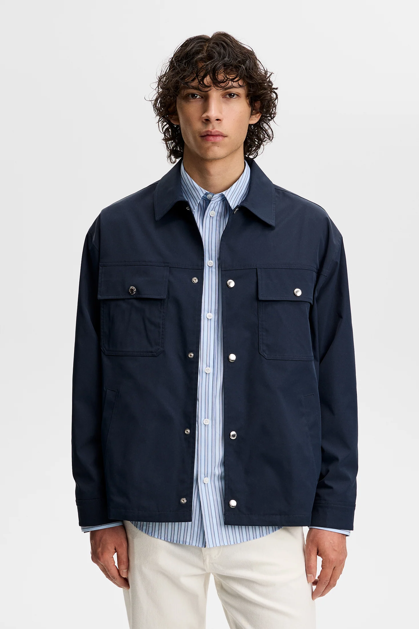 Shaley Overshirt / JL Navy - Image 2
