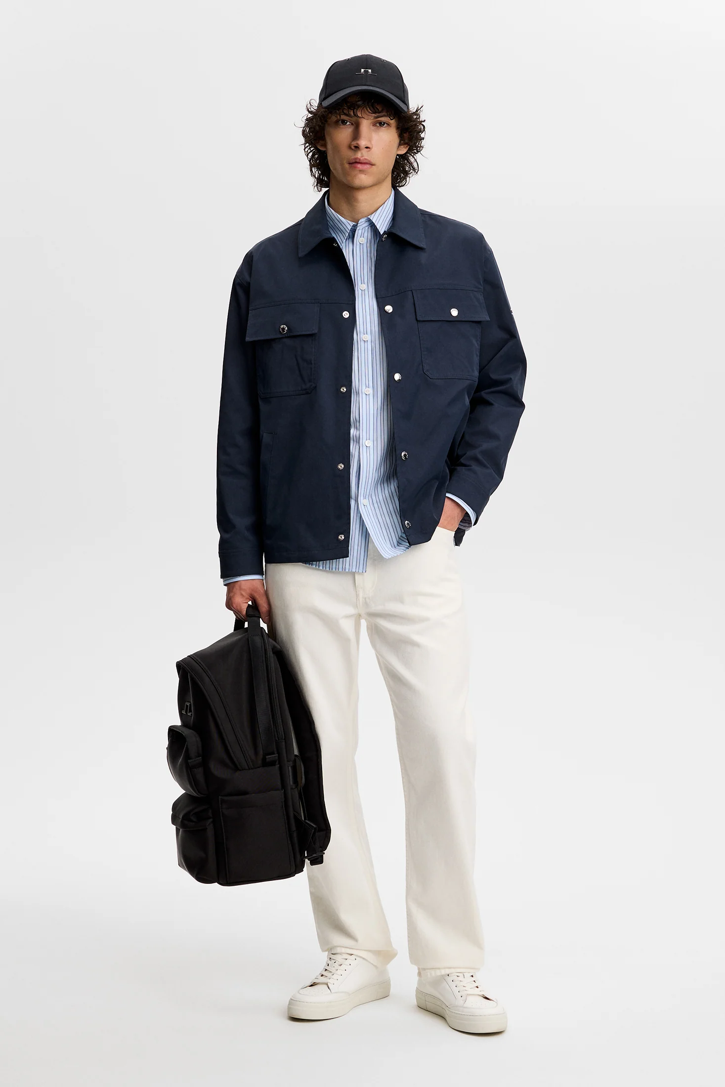 Shaley Overshirt / JL Navy - Image 4