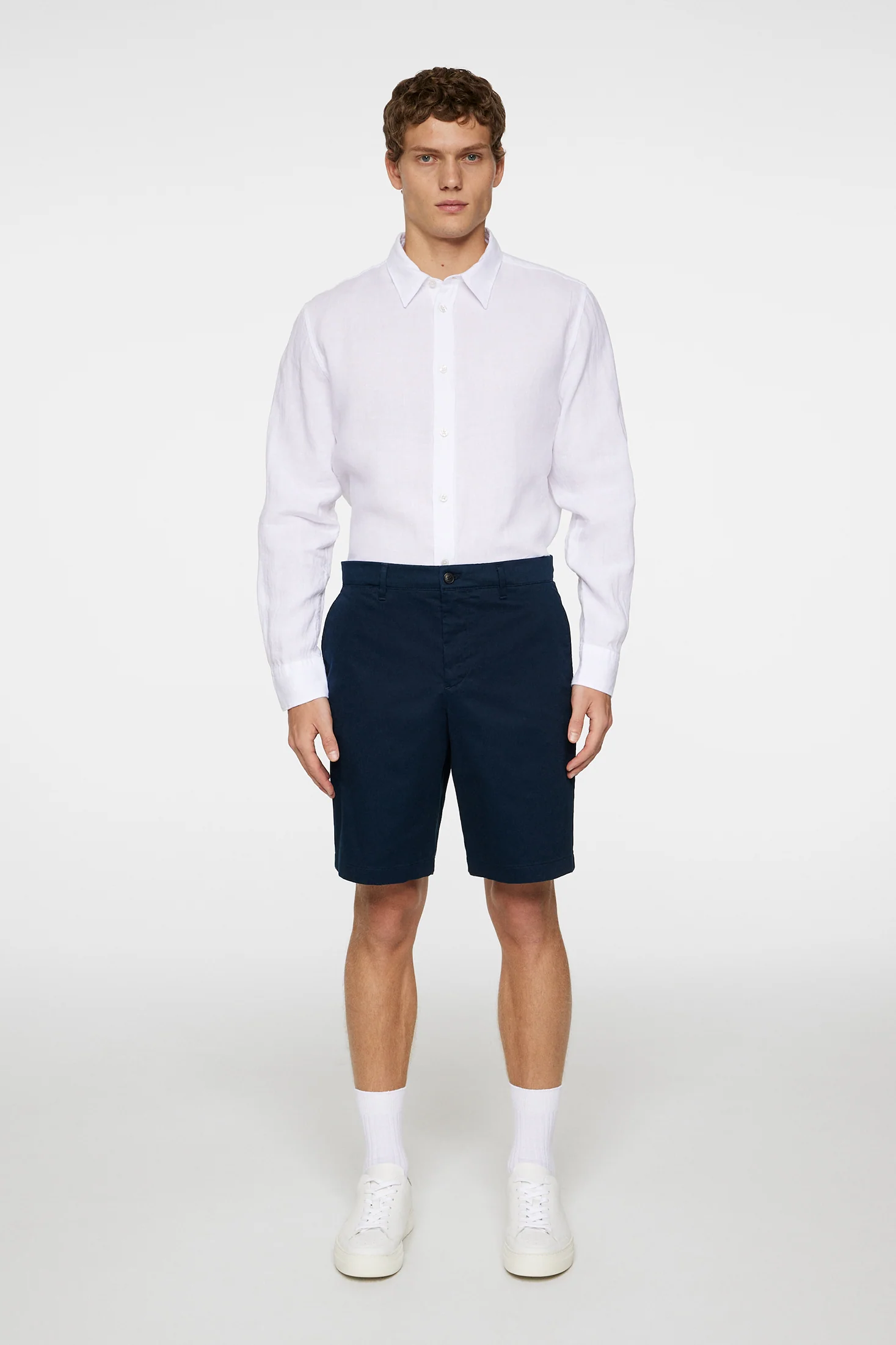Shane Cloud Satin Shorts / JL Navy - Image 4