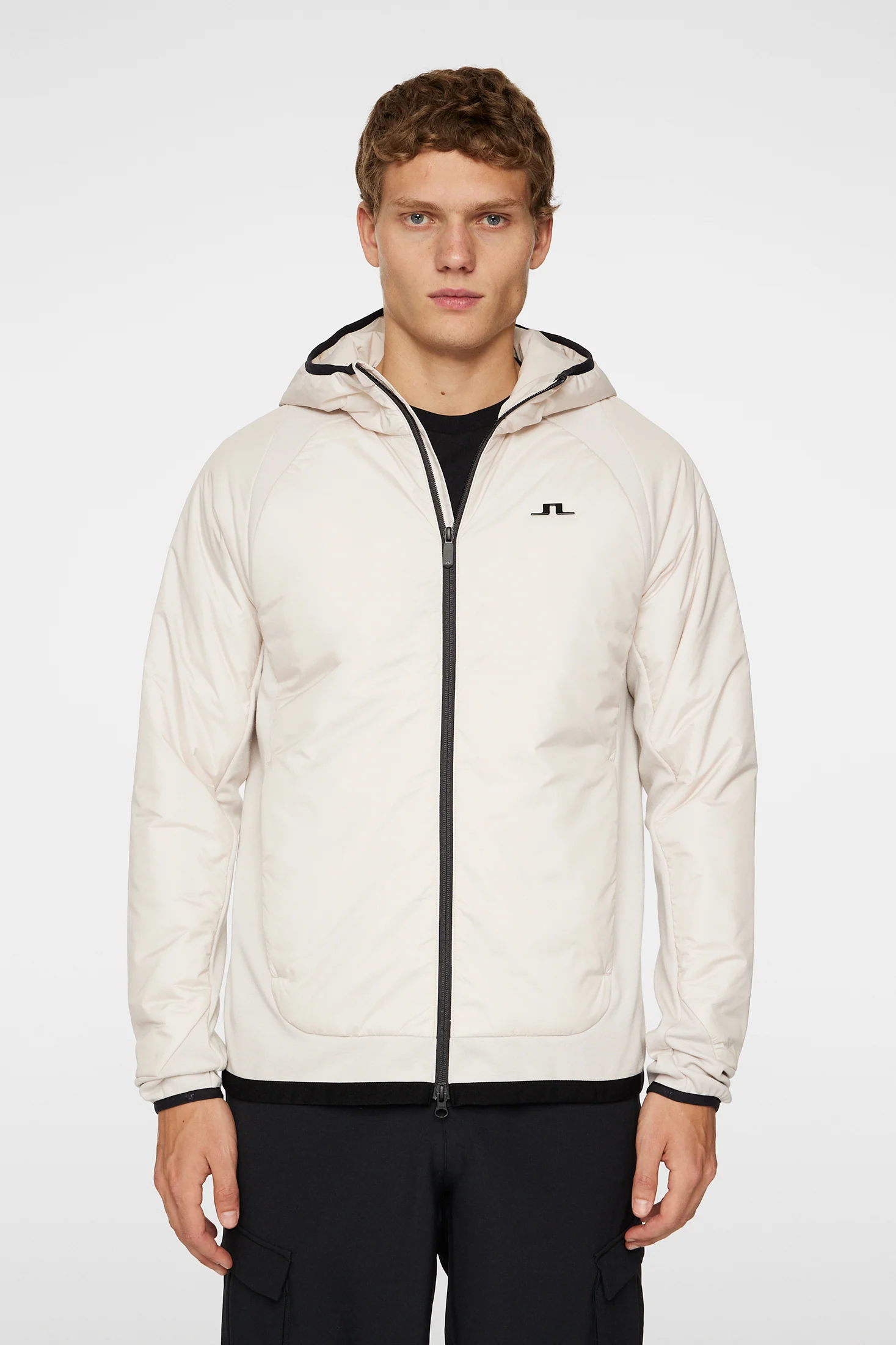 Shawn Hybrid Hooded Jacket / Moonbeam - Image 3